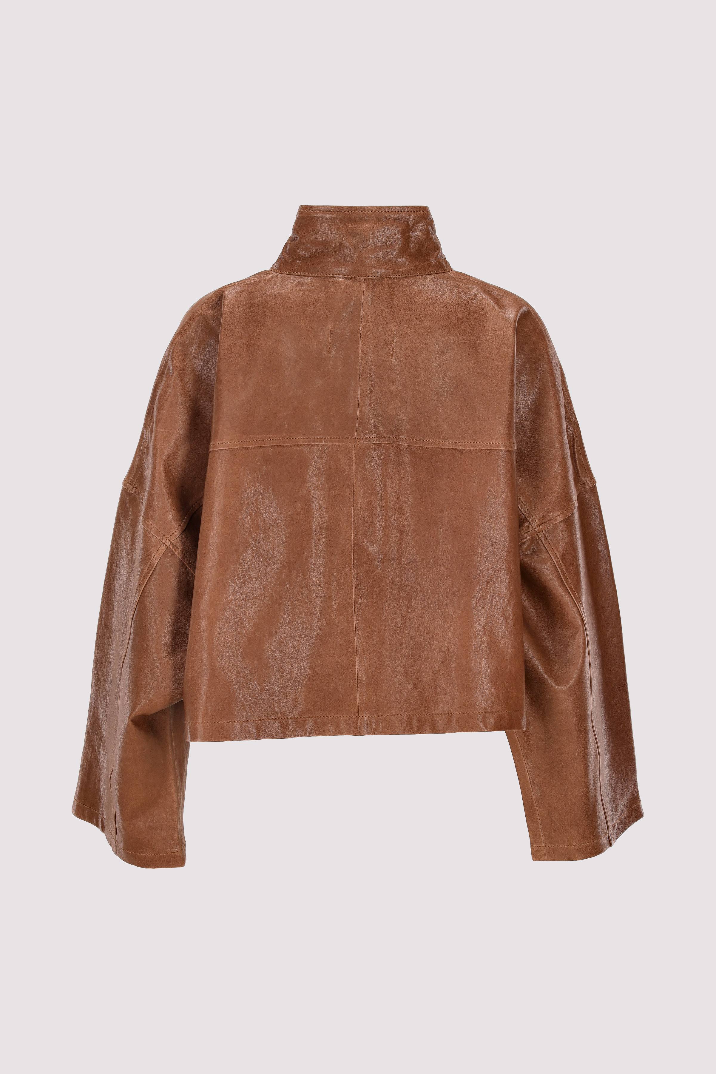 Drykorn Lederjacke Braun zeitlos