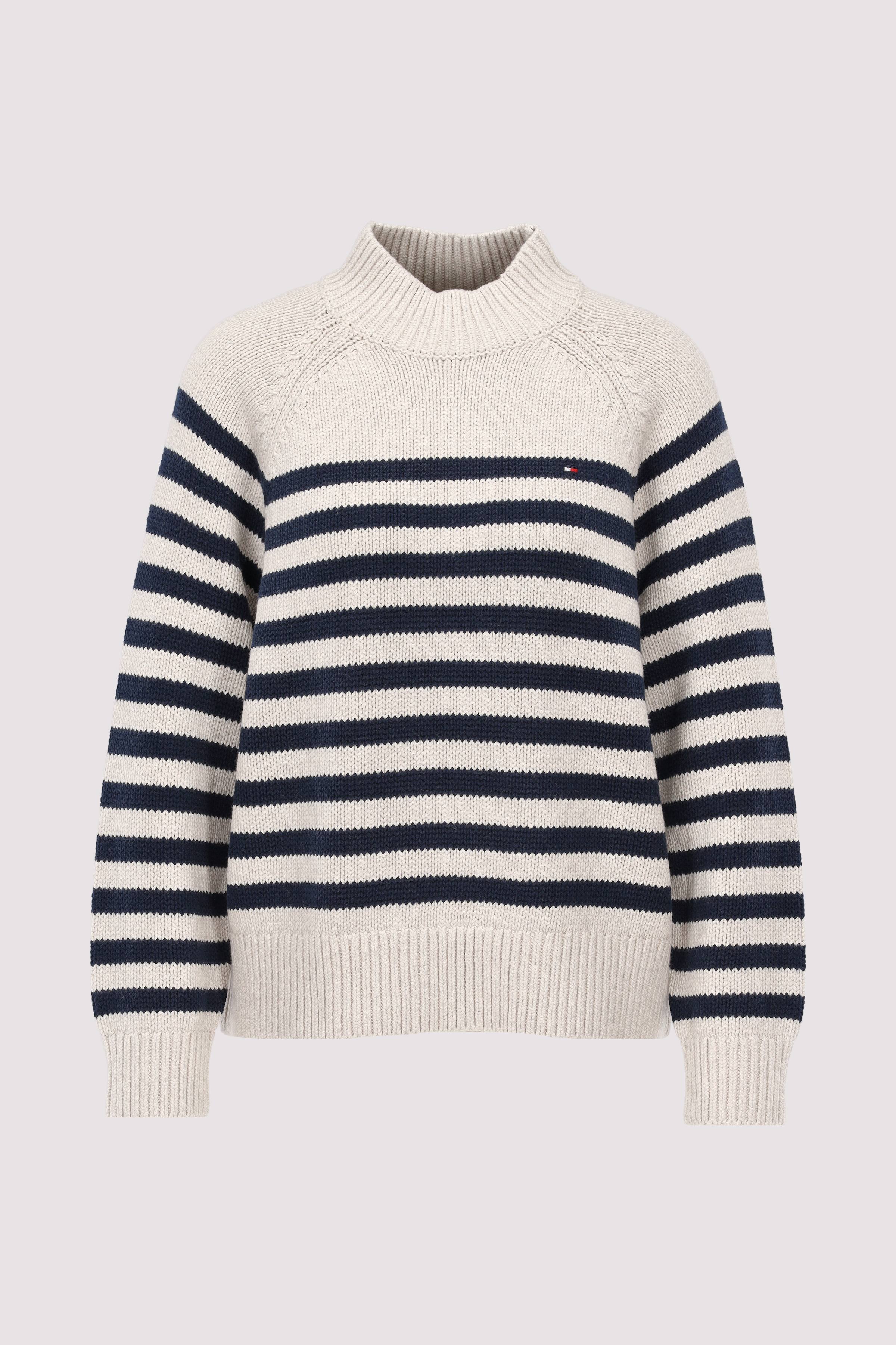 COTTON BLEND MOCK-NK LS SWT