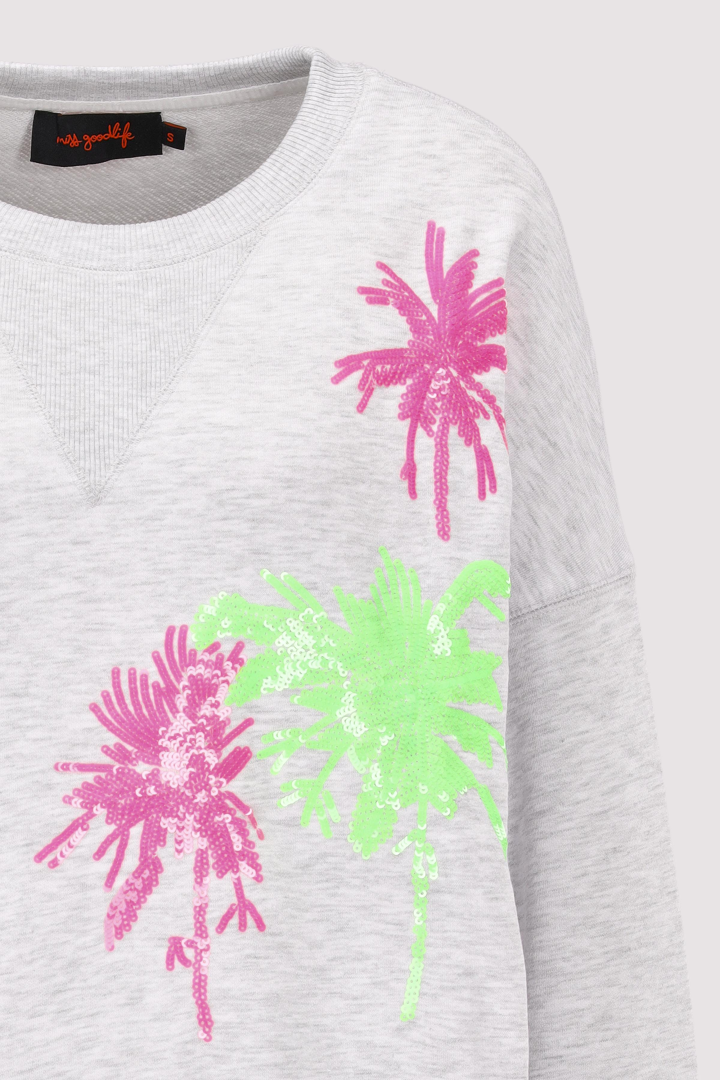 Miss Goodlife - Sweat Palmtree Paillette Miss Goodlife - Sweat Palmtree Paillette