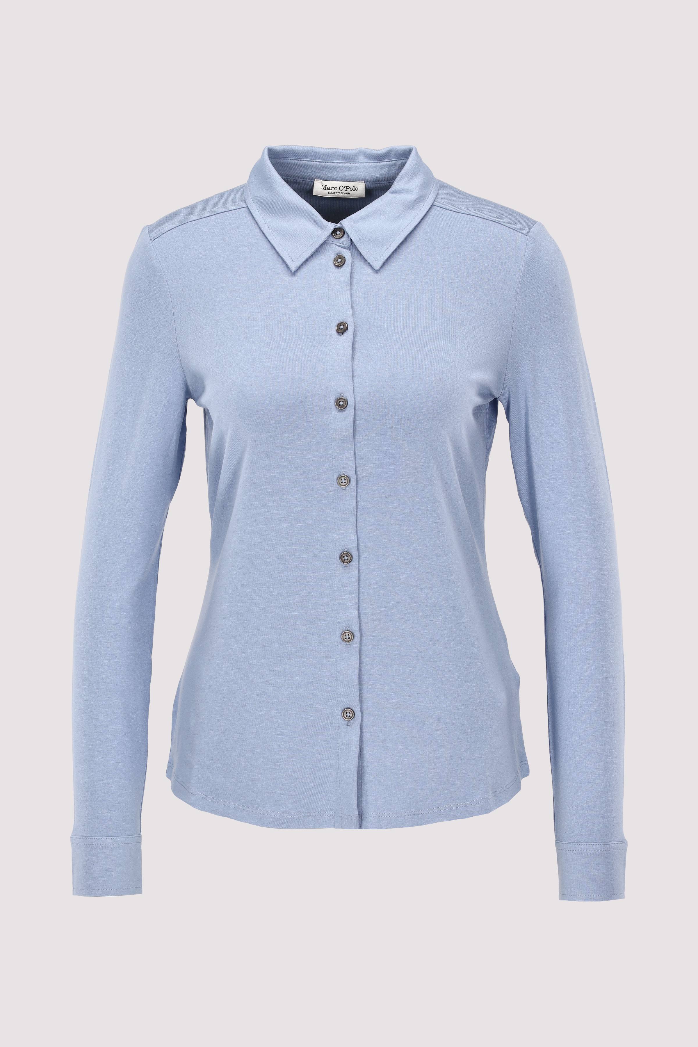 Jersey blouse, long sleeve, co
