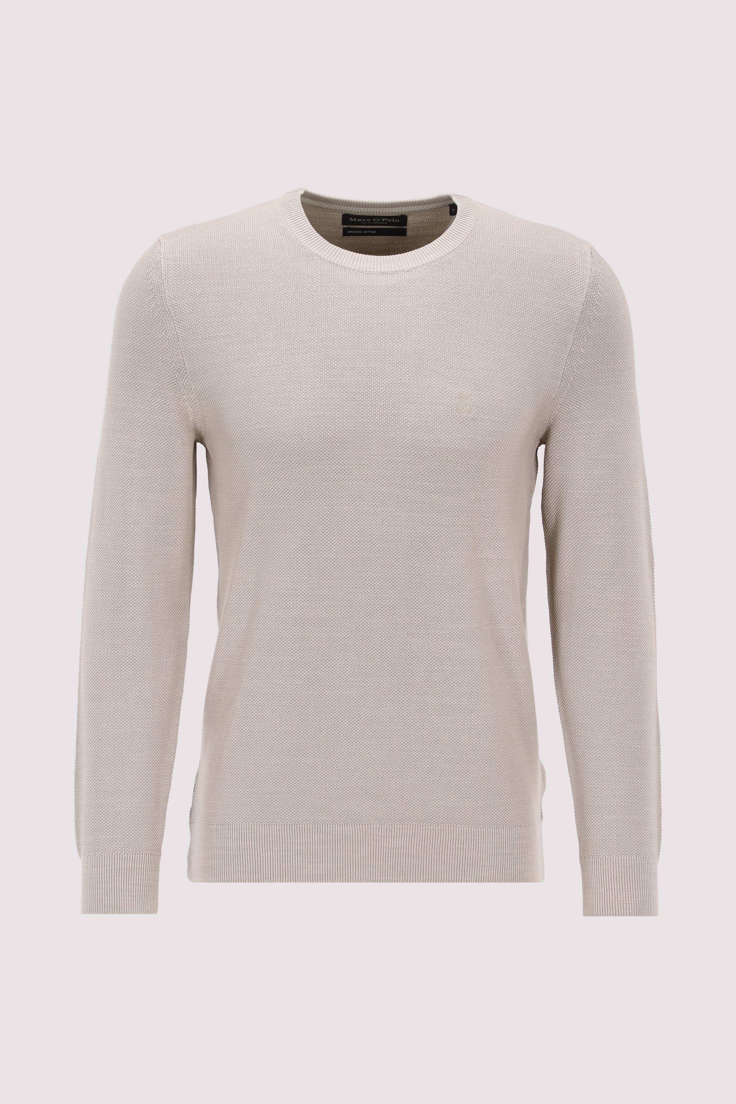 Crewneck, cotton slub, piqué s