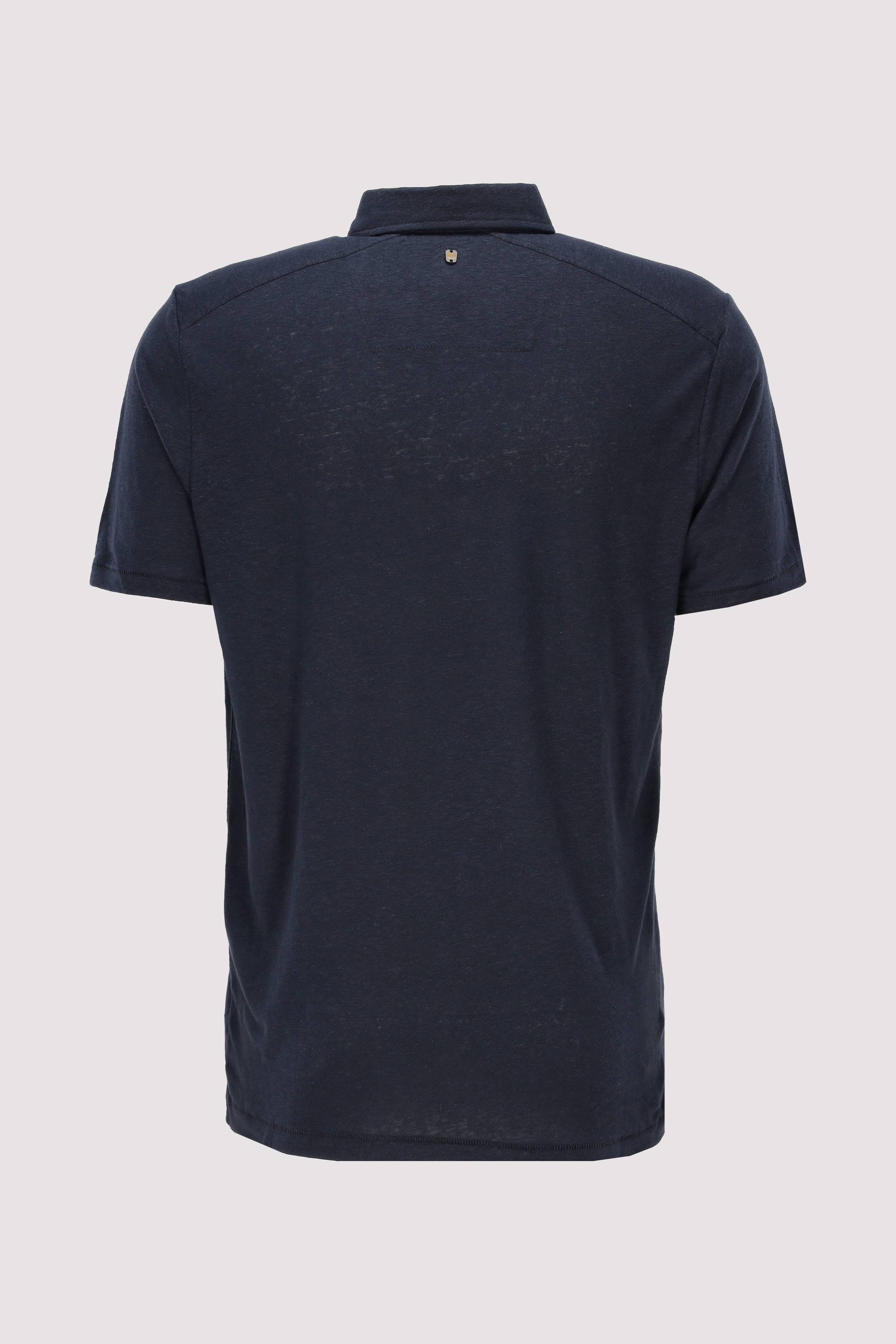 PME Legend - Short sleeve polo linen blend PME Legend - Short sleeve polo linen blend