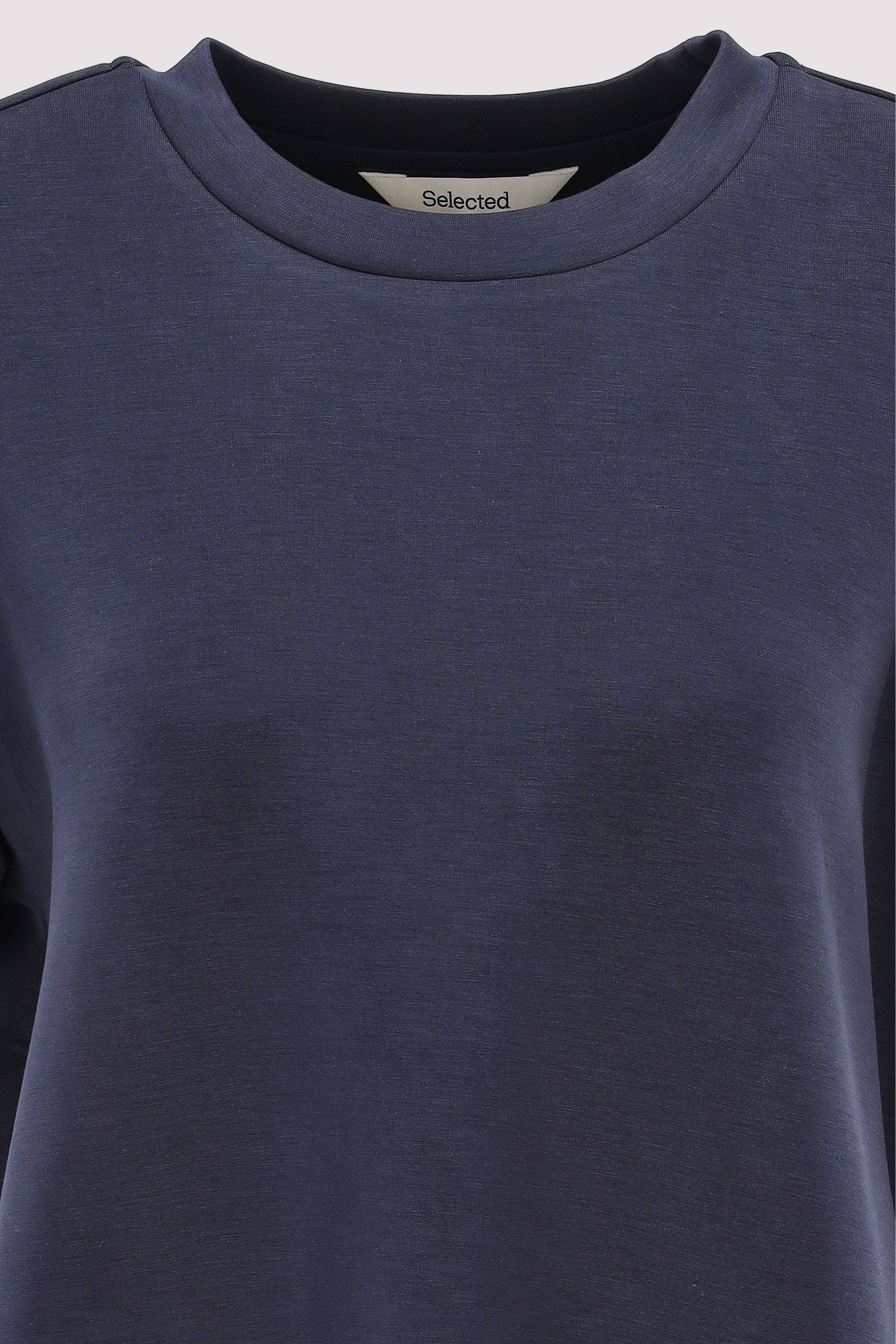 Selected - SLFTENNY SS BOXY O-NECK TEE NO