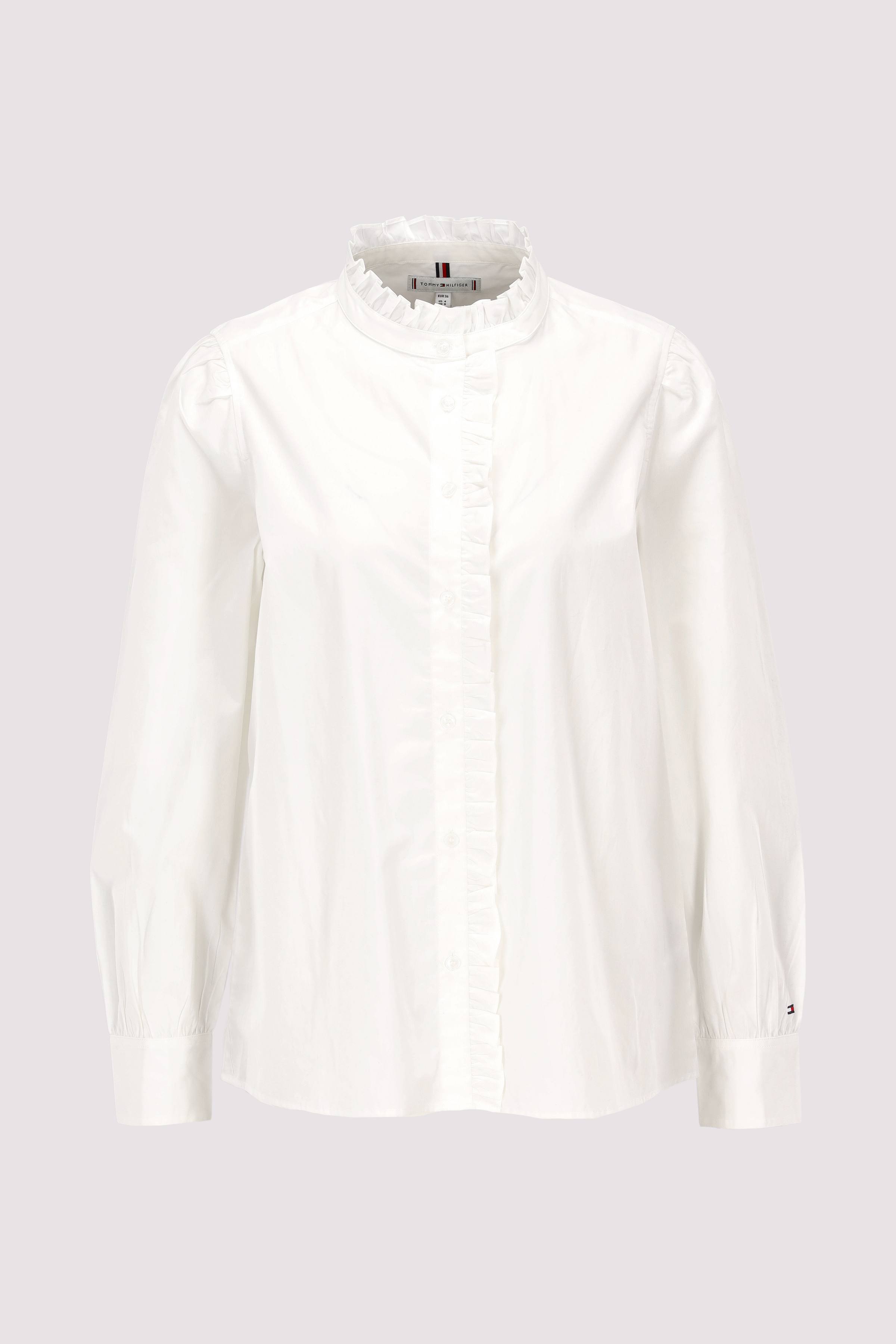 COTTON FRILL RELAXED SHIRT