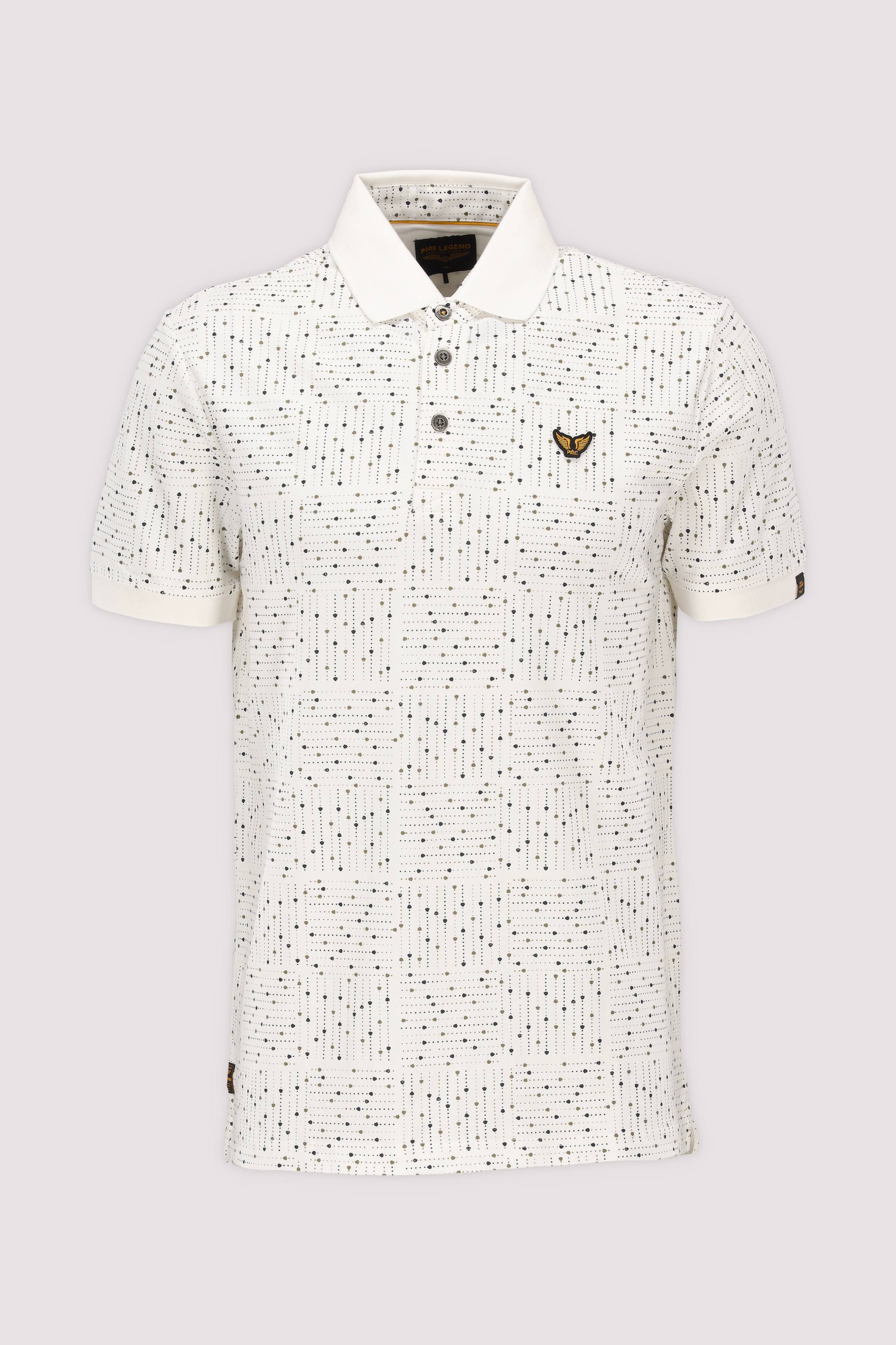 Weißes Baumwoll-Poloshirt für Herren