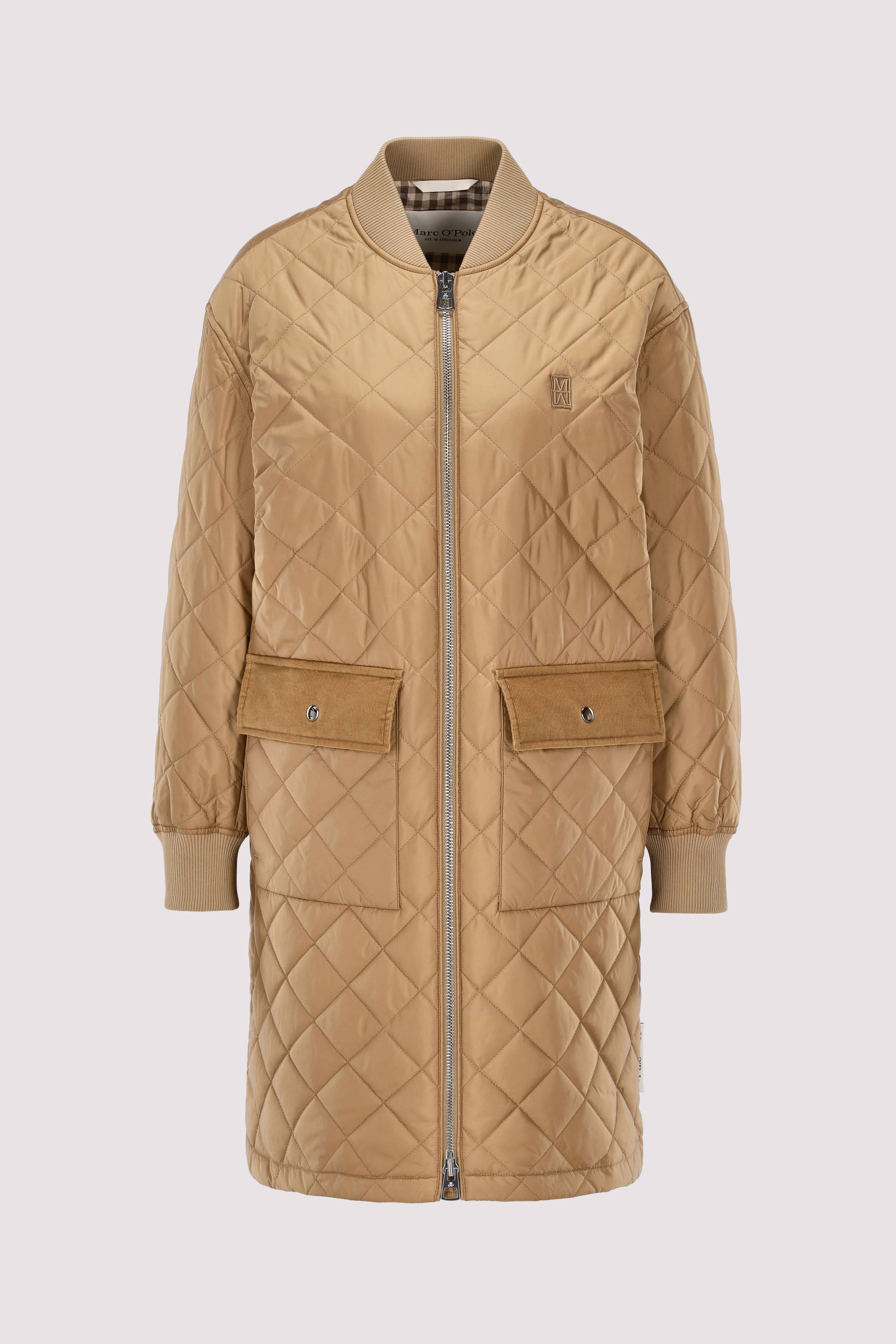 Quilted blouson coat, corduroy
