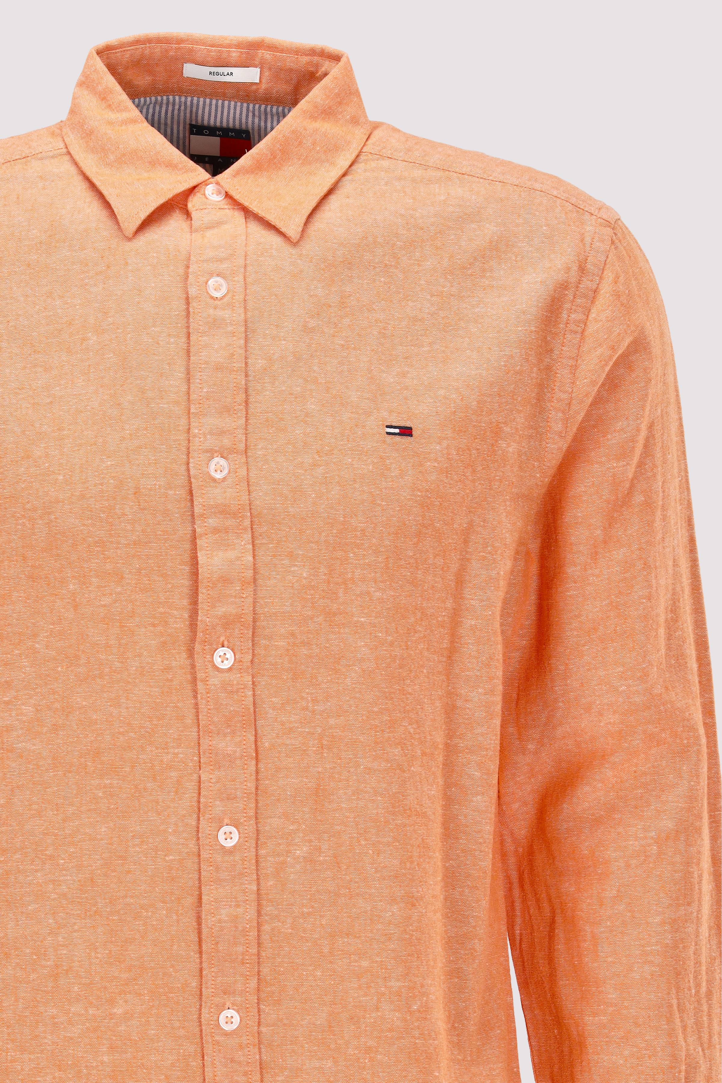 Tommy Hilfiger - Tommy Hilfiger Leinenhemd Orange