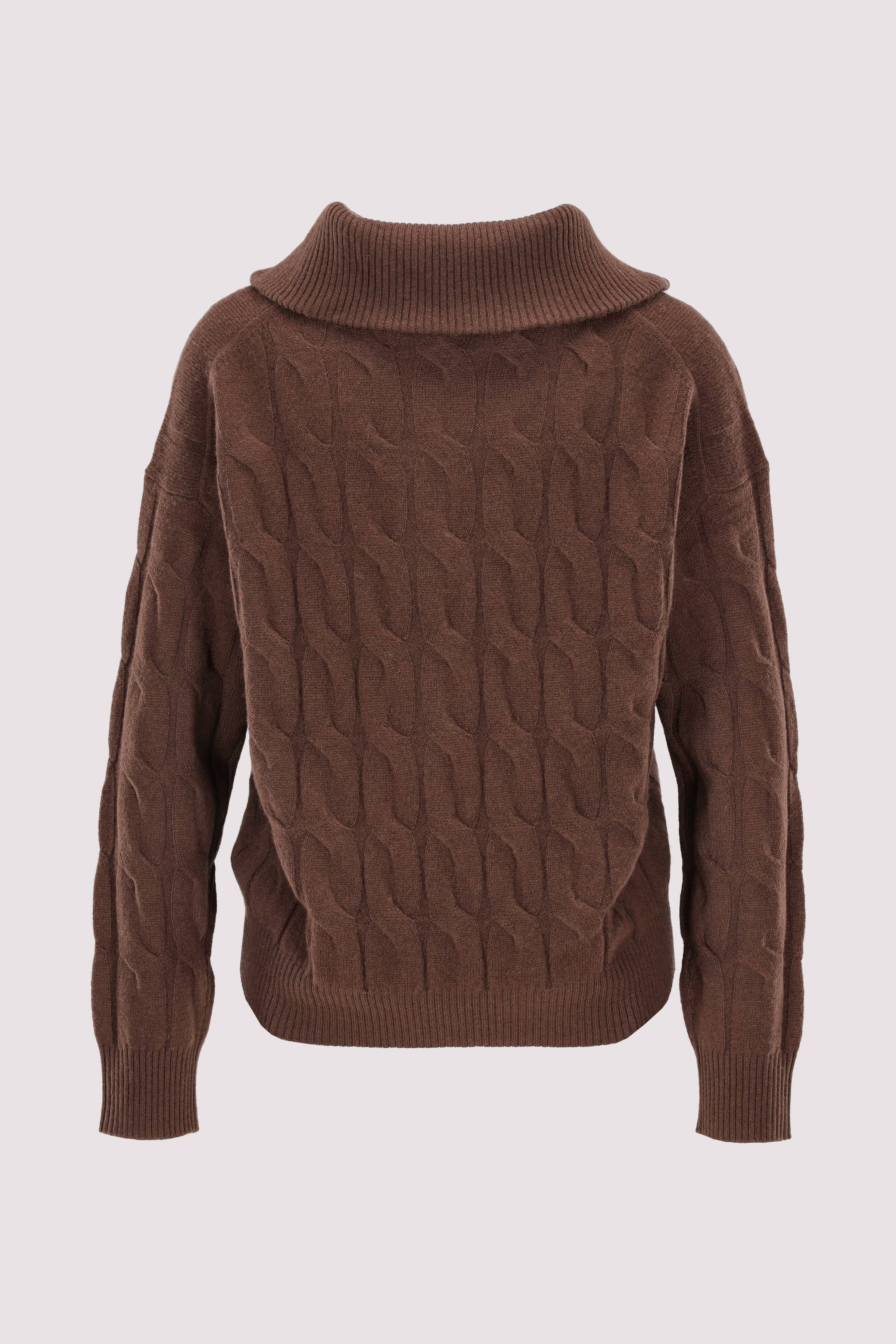SOFT WOOL CABLE 1/2 ZIP LS SWT