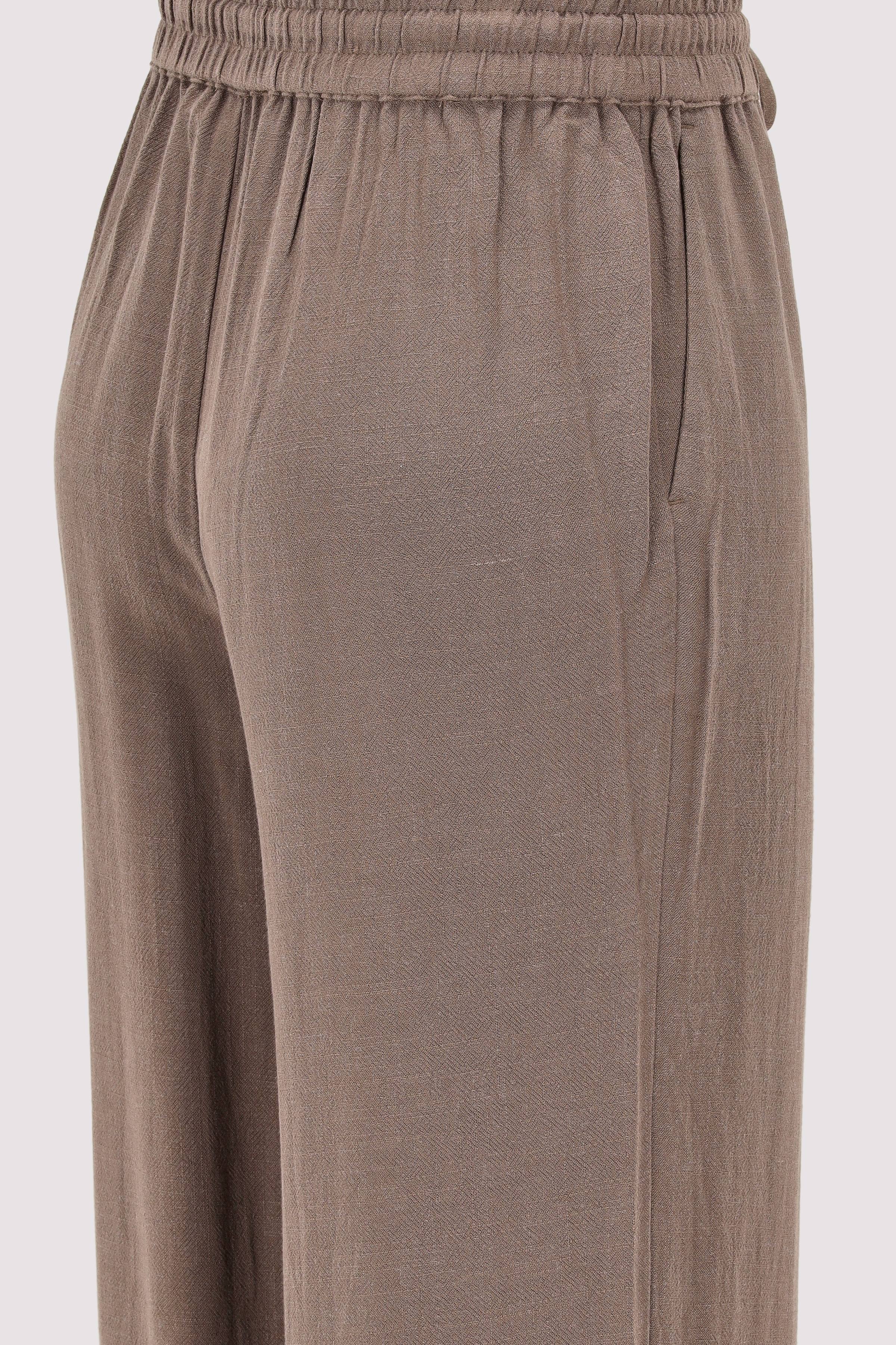 Selected - Selected Damen Wide-Leg-Hose Braun