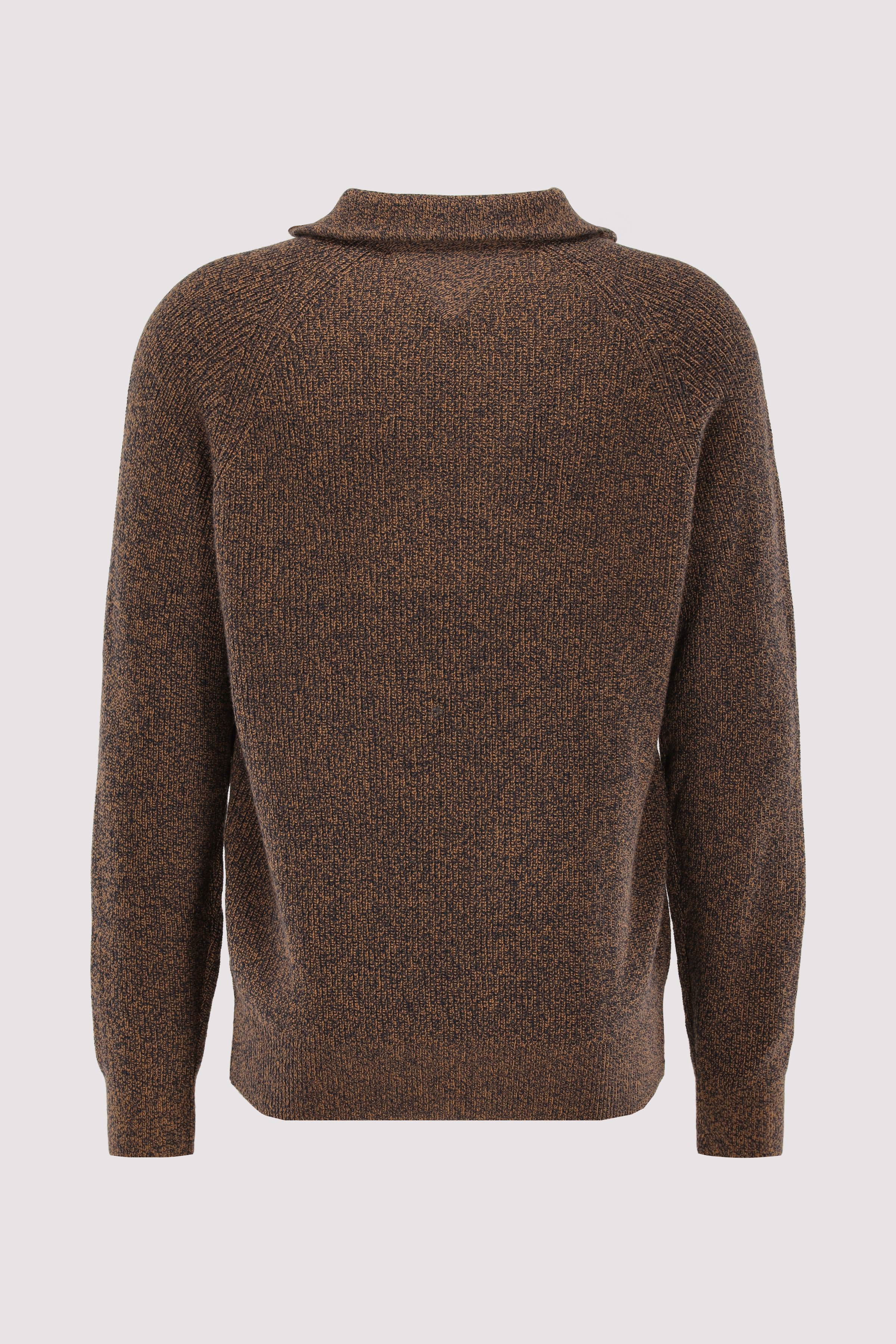 FISHERMAN RIB ZIP MOCK