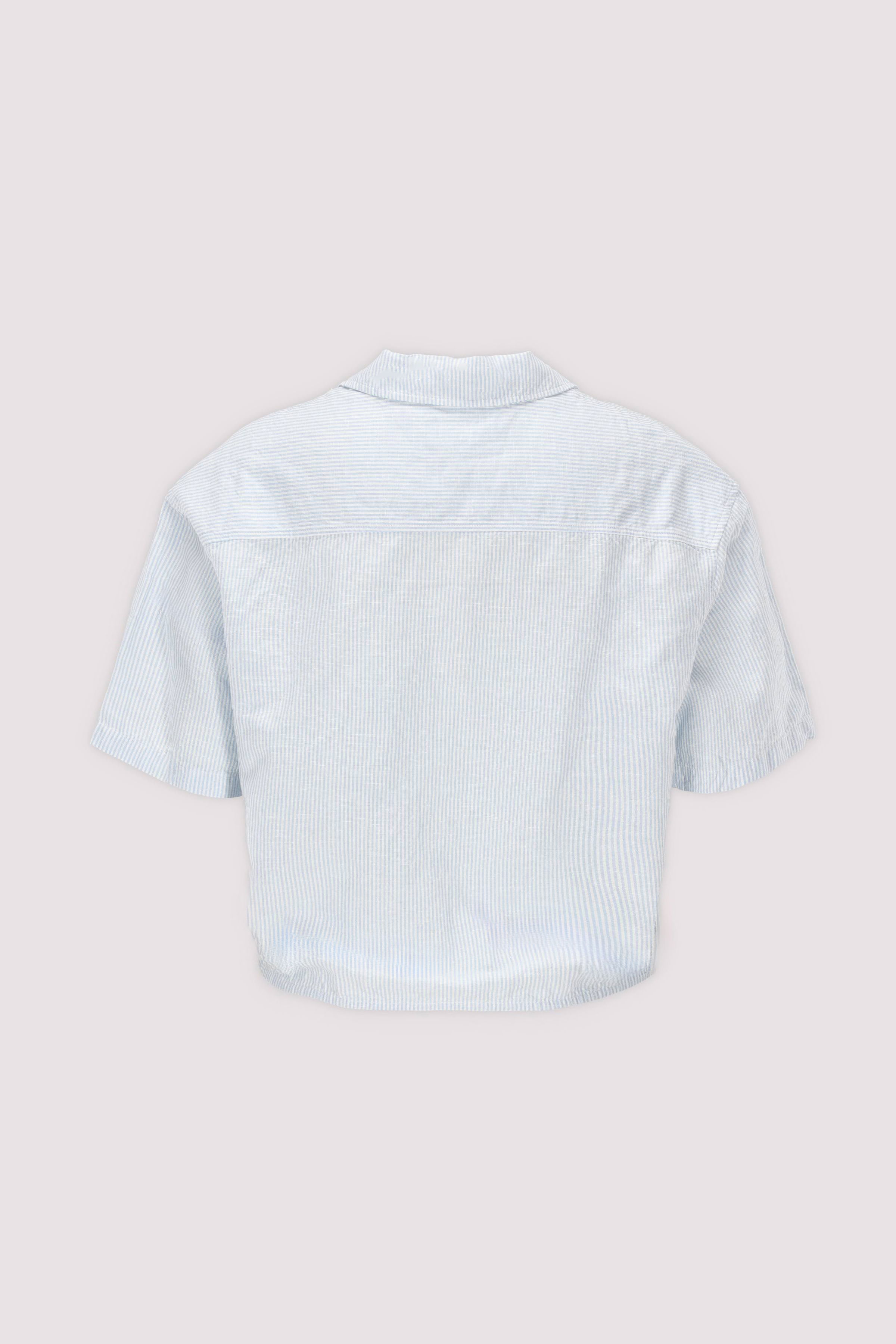 TJW TIE FRONT LINEN SHIRT