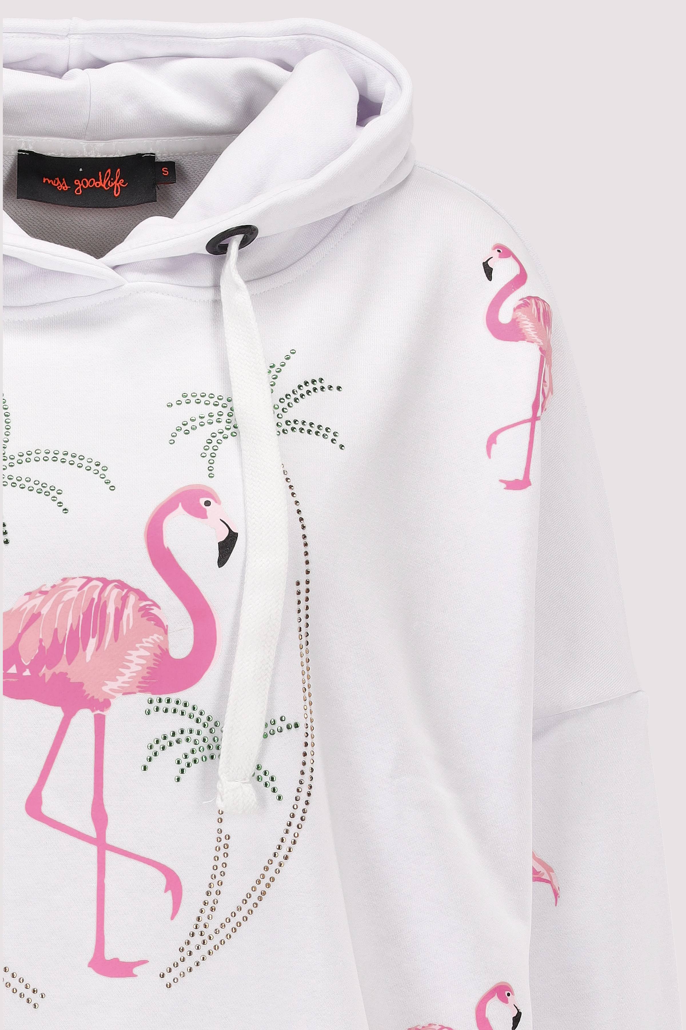 Miss Goodlife - Hoodie Flamingo Palm Miss Goodlife - Hoodie Flamingo Palm