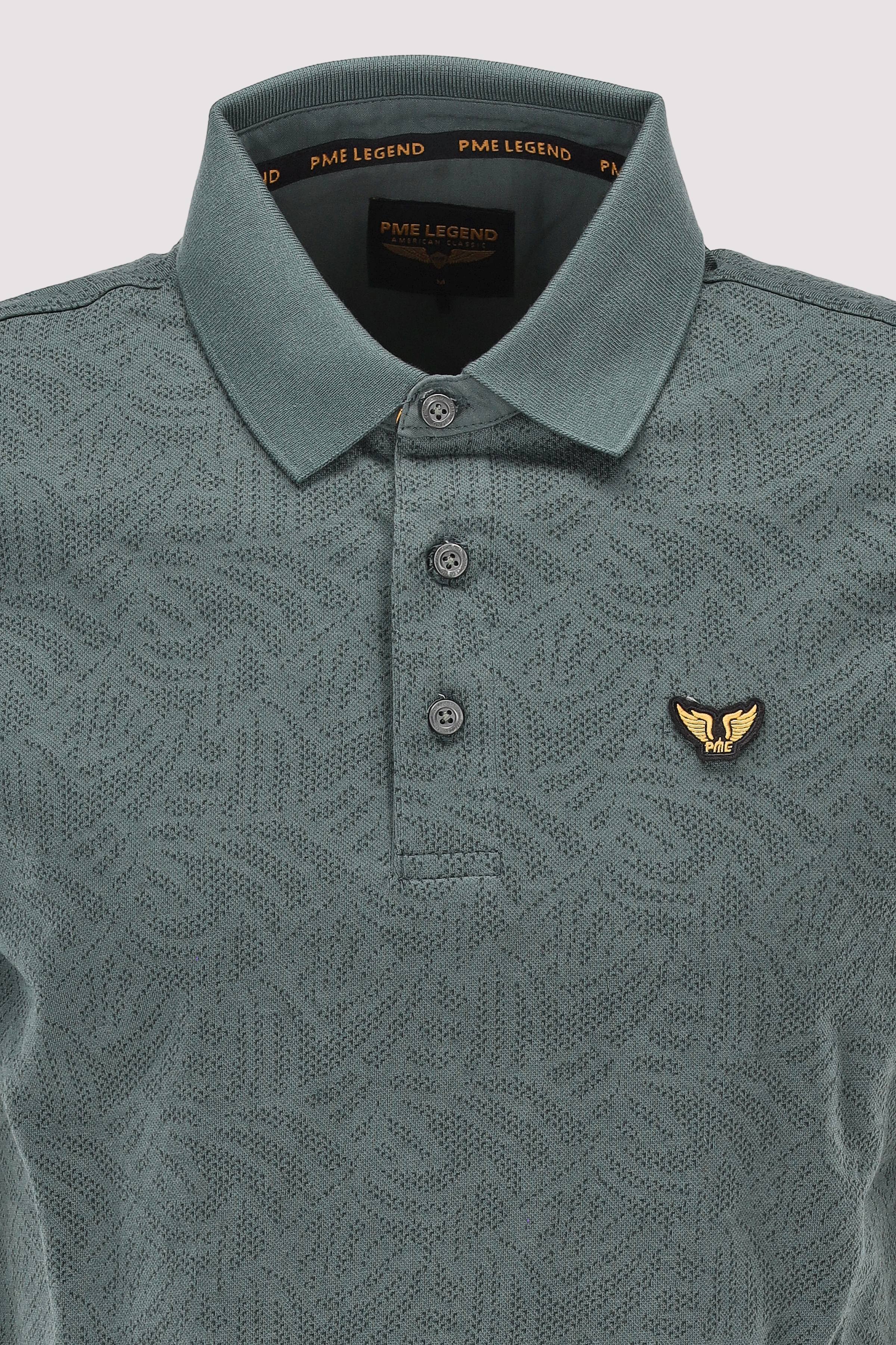 PME Legend - Short sleeve polo Jacquard jer
