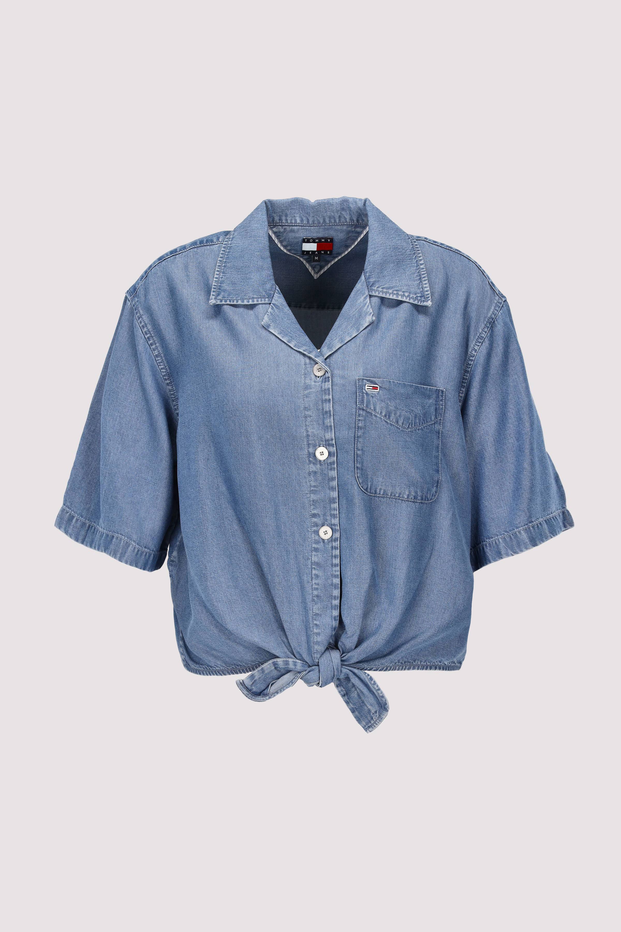 Tommy Jeans - TJW CHAMBRAY TIE SS SHIRT EXT Tommy Jeans - TJW CHAMBRAY TIE SS SHIRT EXT