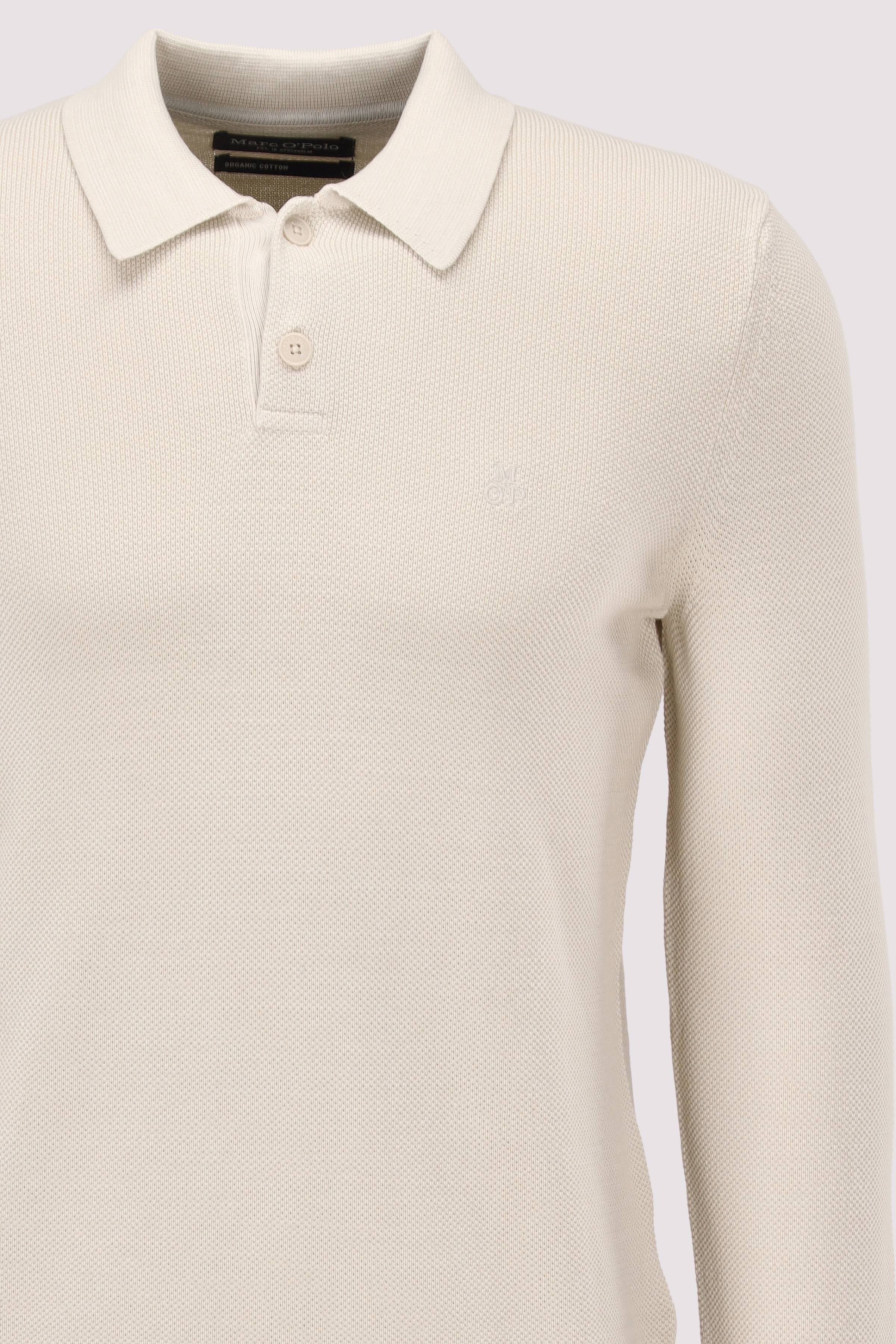Marc O Polo Casual - Marc O'Polo Langarm-Poloshirt Grau