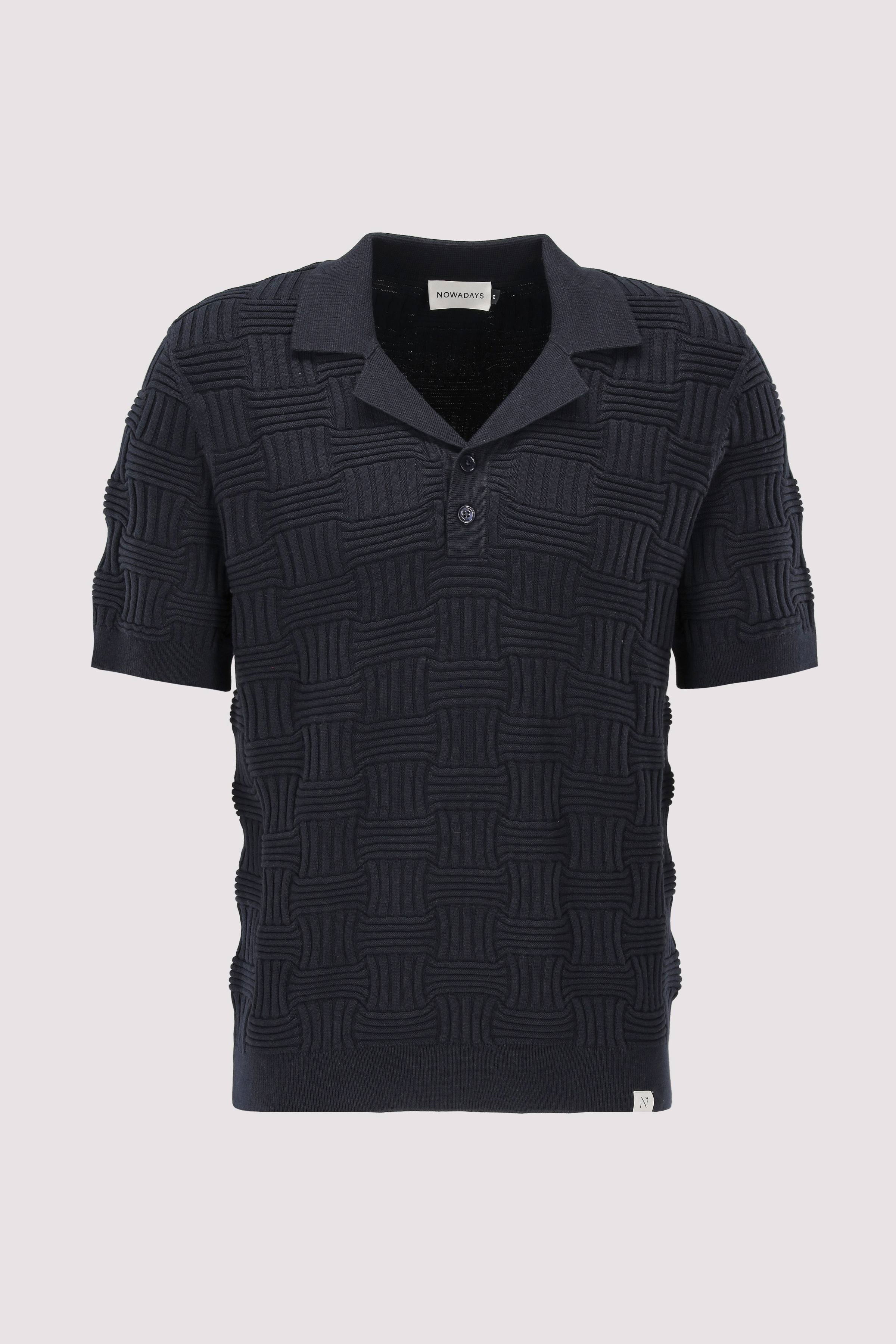 the structured knit polo