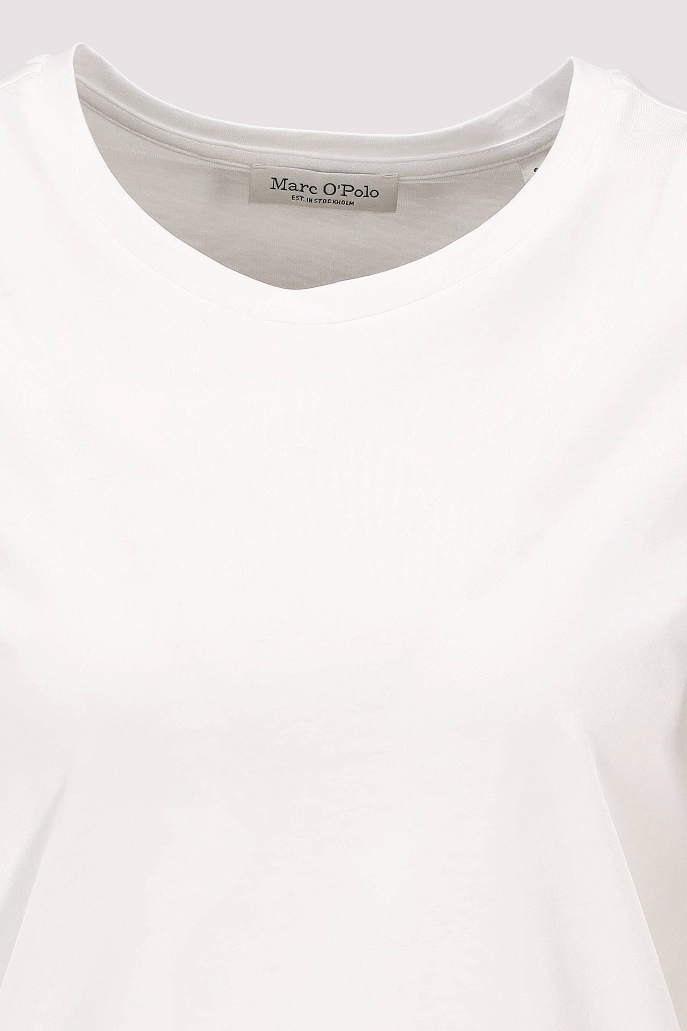 Marc O Polo Casual - Weißes Damen Kurzarmshirt 100% Baumwolle