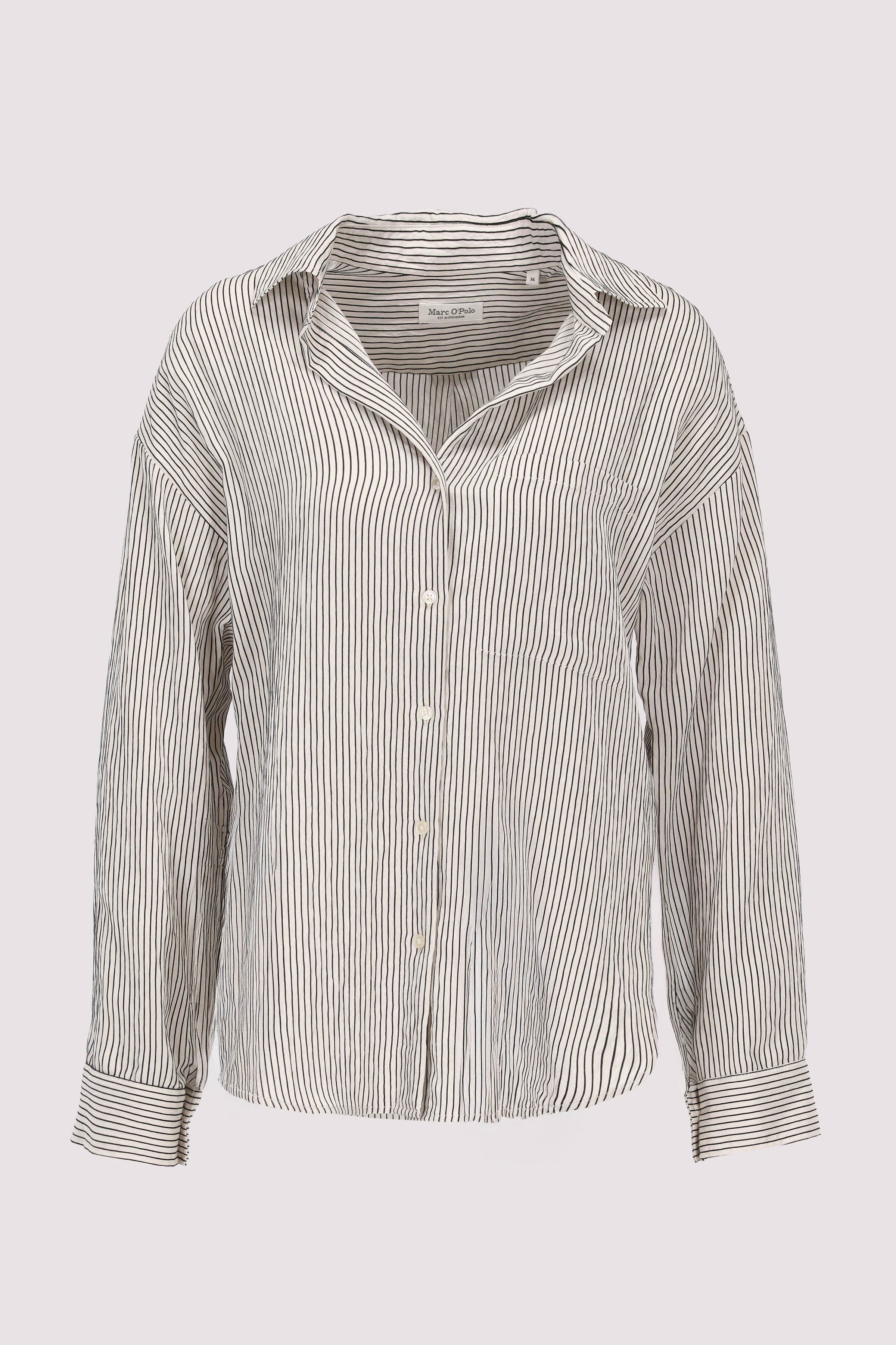 Blouse, casual fit, open kent 
