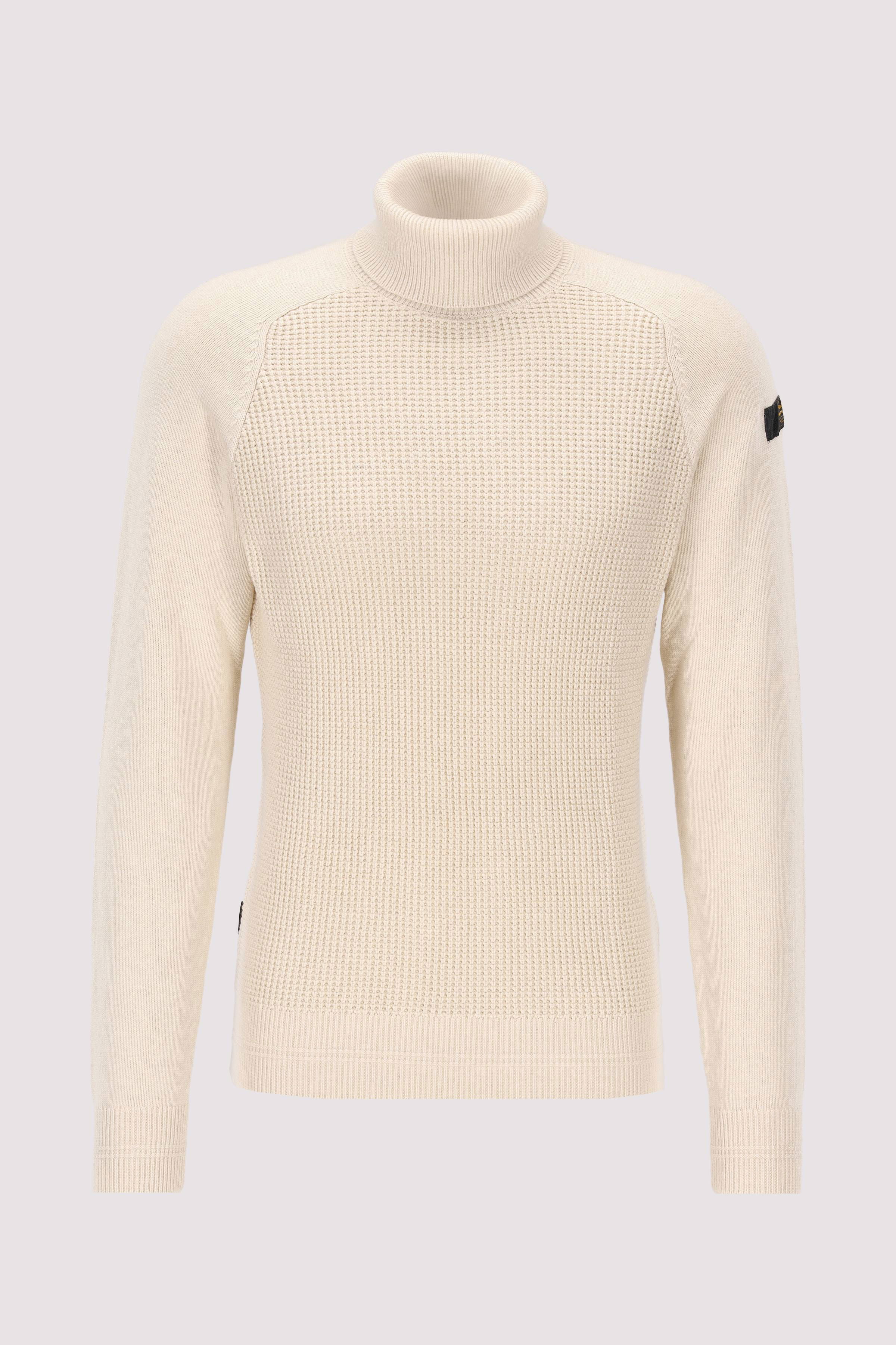 Roll neck cotton blend