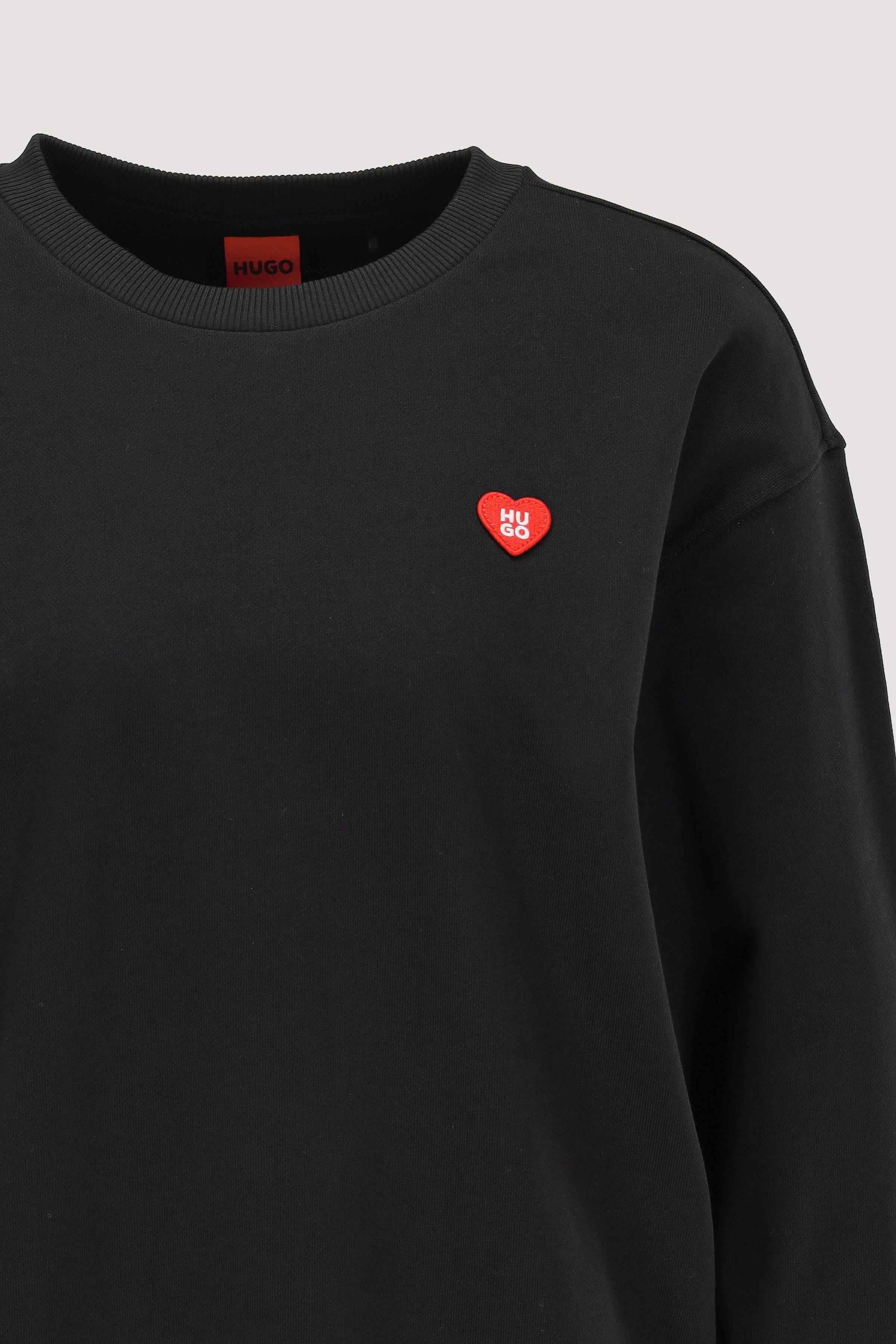 HUGO - HUGO Sweatshirt Schwarz Komfort