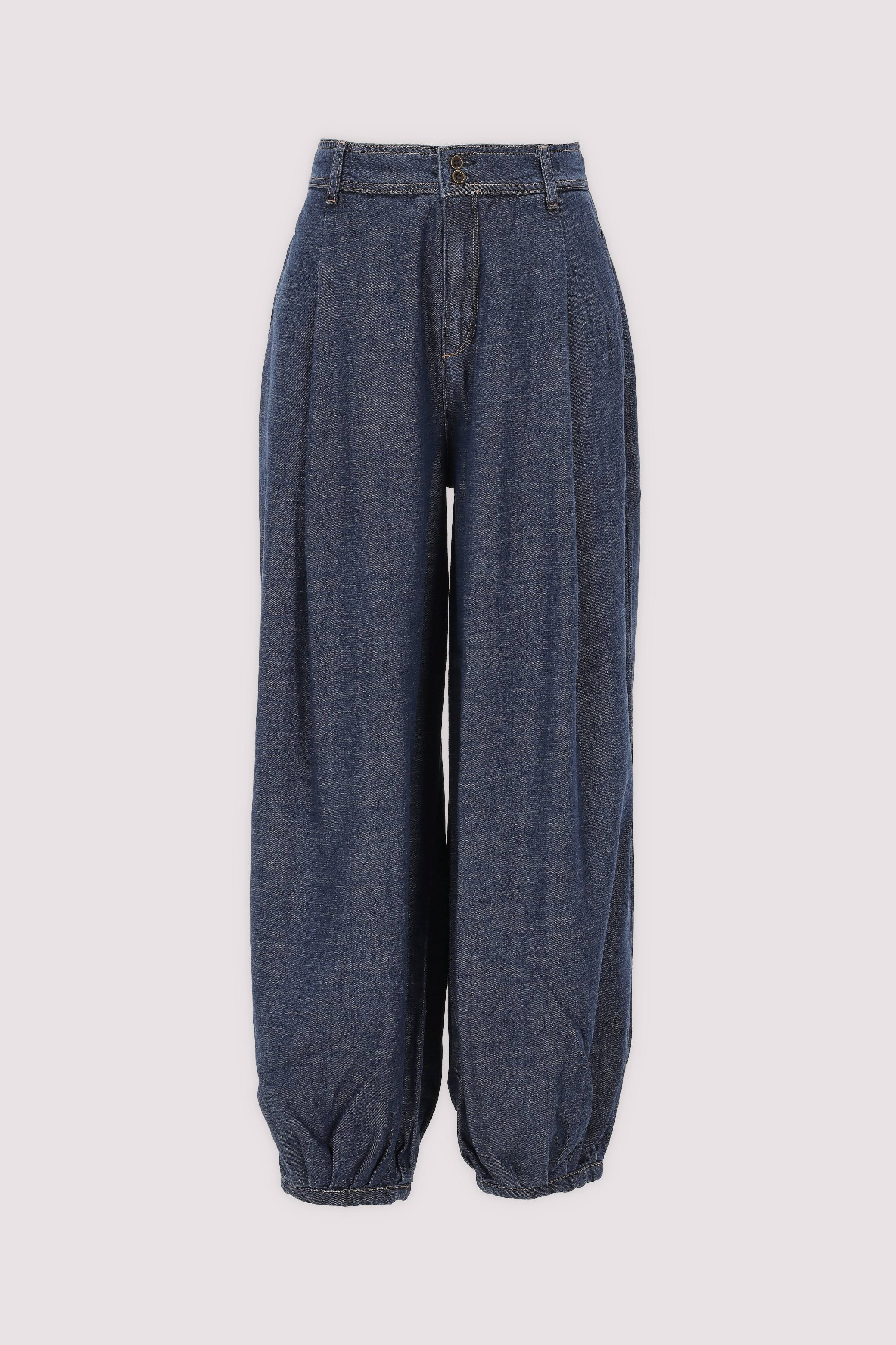 MosMosh Wide-Leg-Jeans Dunkelblau