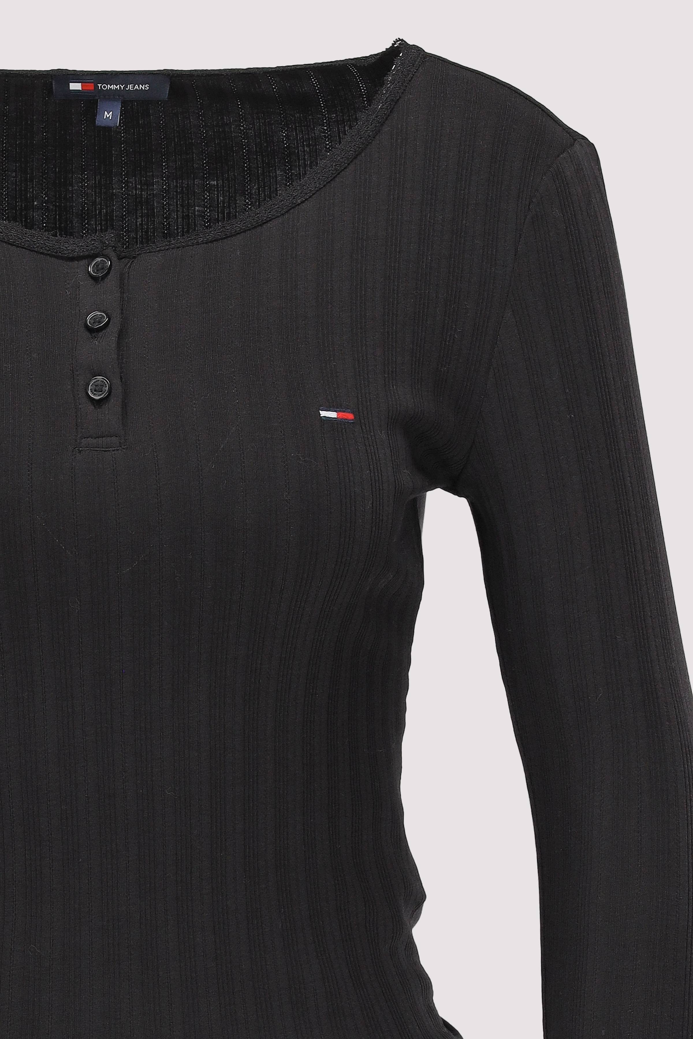 Tommy Jeans - TJW SLIM SH IRREGULAR RIB LS