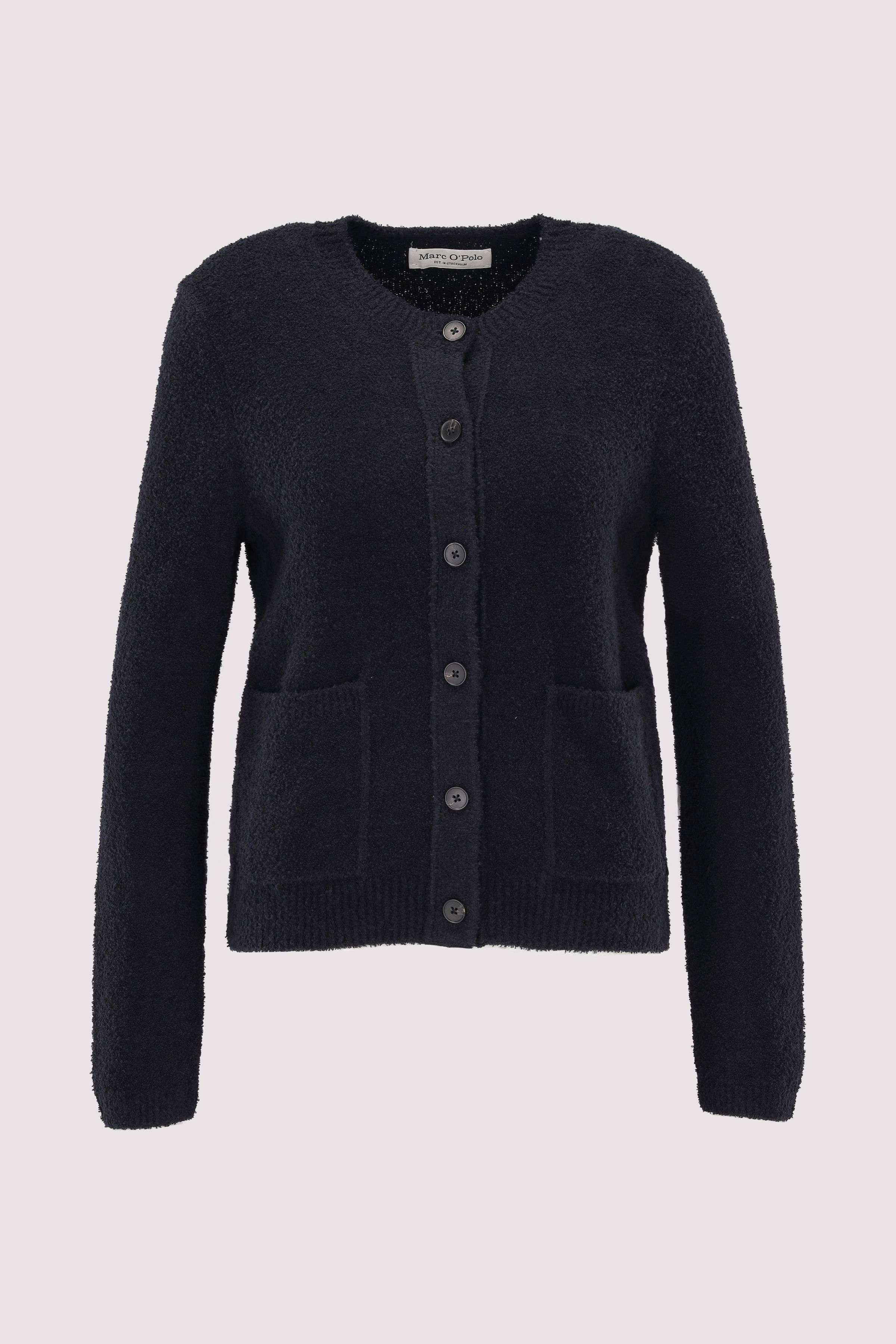 Cardigan, longsleeve, round ne