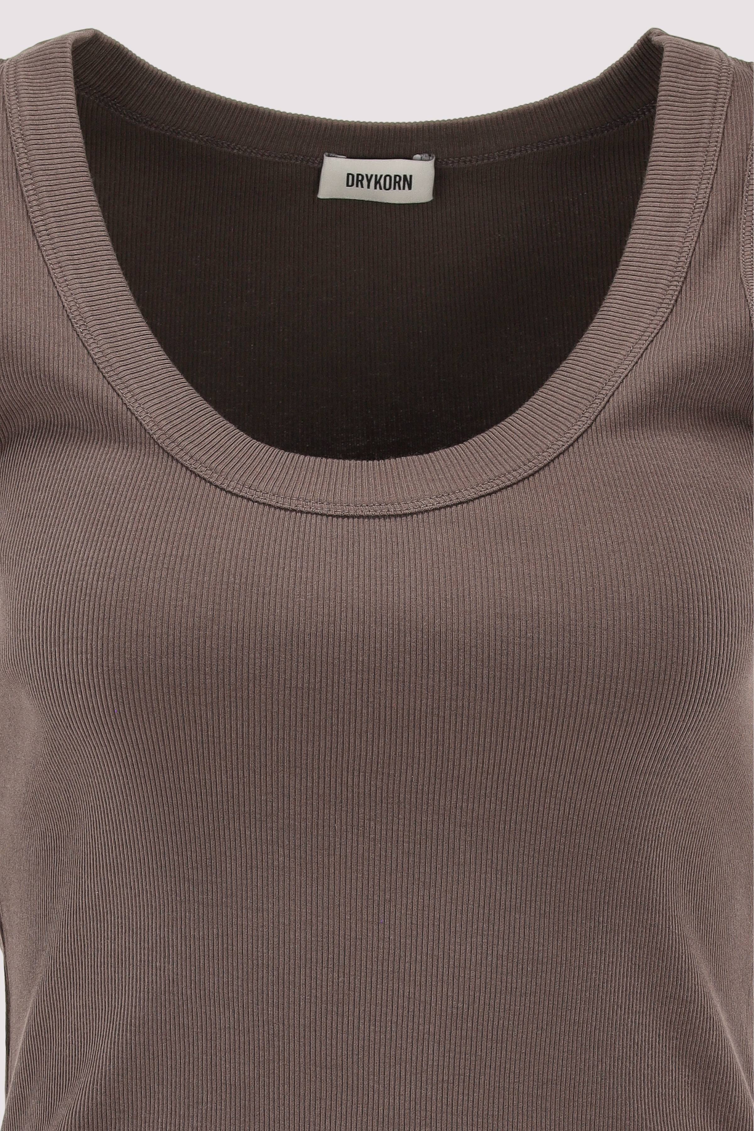 Drykorn - Drykorn Damen Top aus Baumwolle Braun