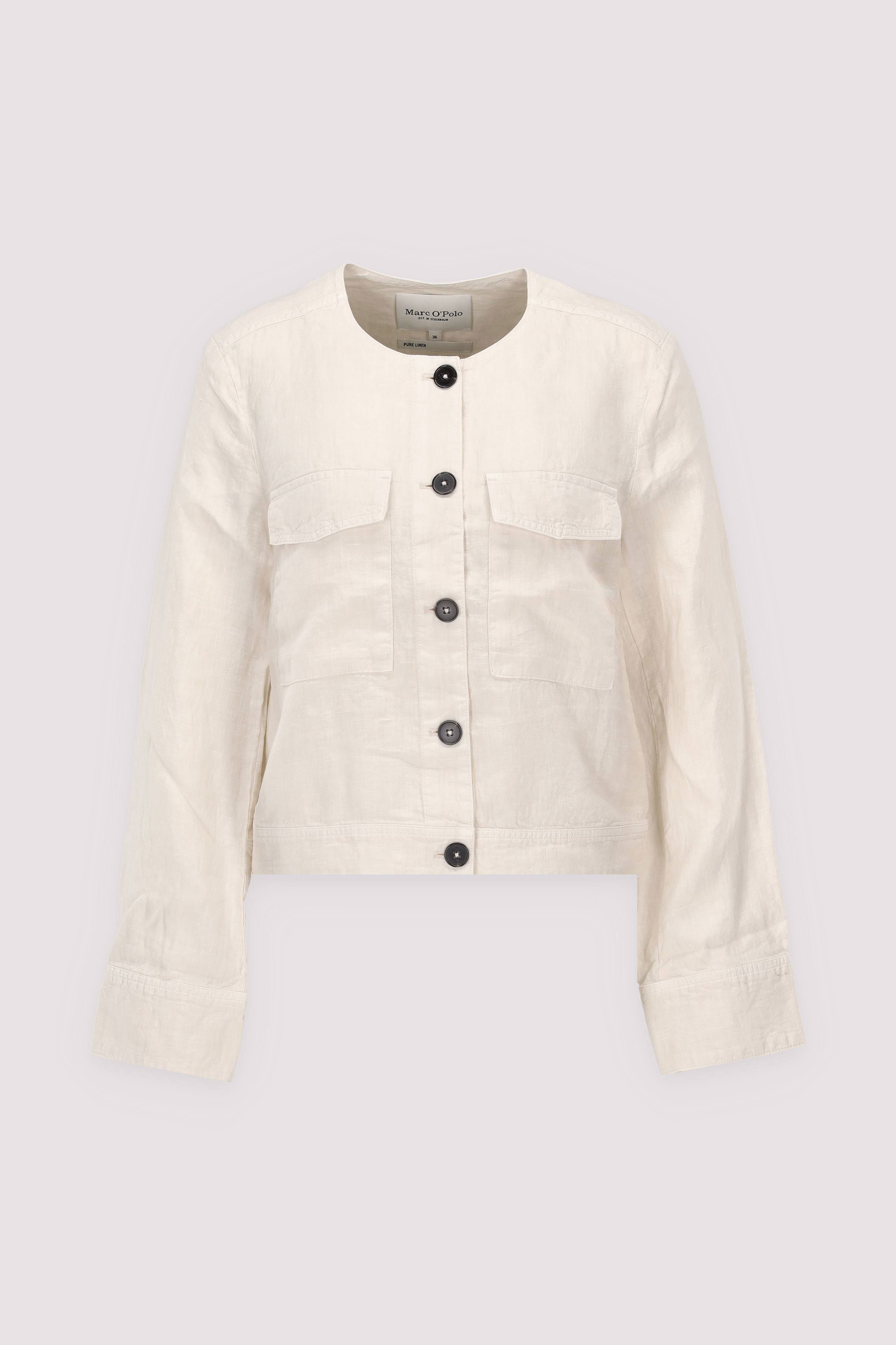 Indoor jacket, collarless styl