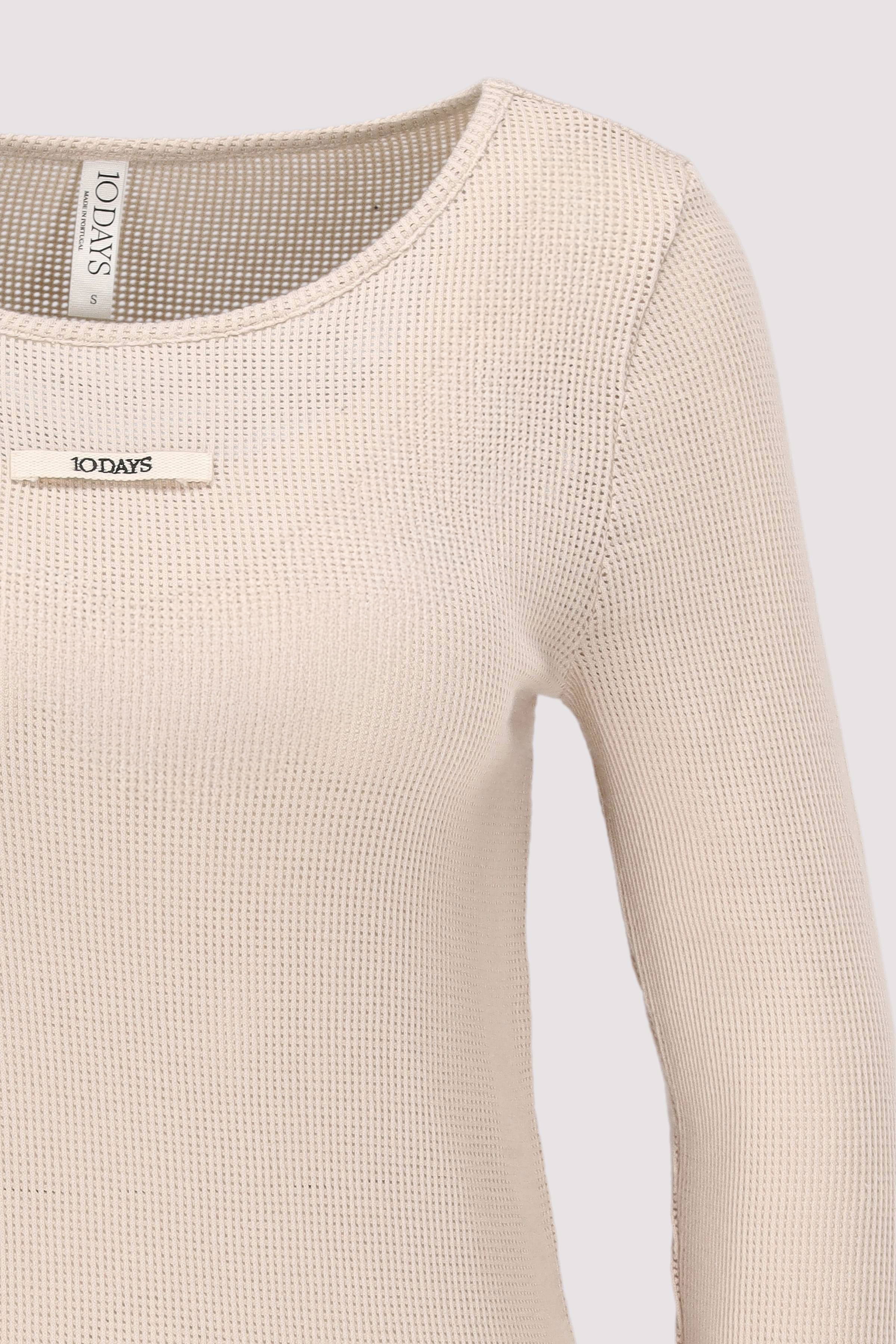 10Days - Boatneck Longsleeve Mesh 10Days - Boatneck Longsleeve Mesh