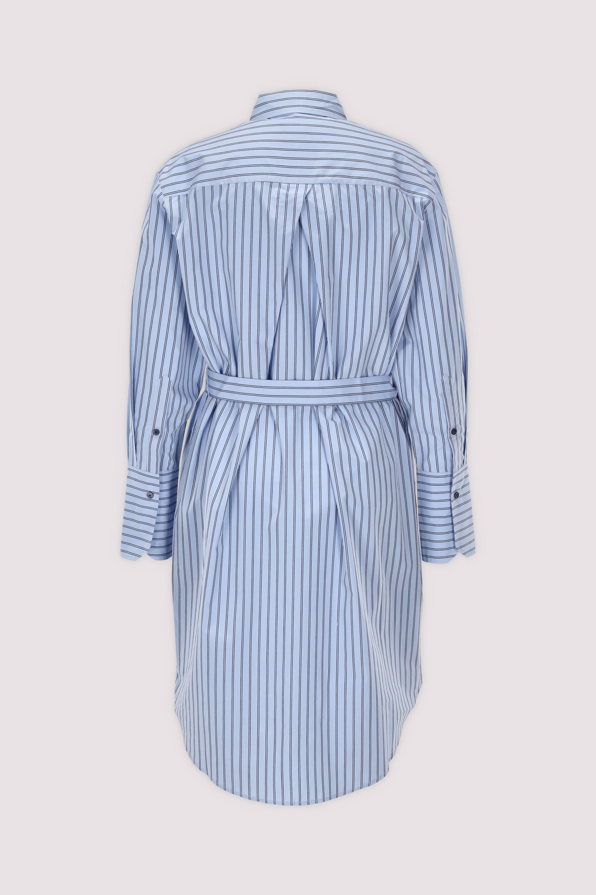BOSS Midikleid: Zeitlos, Blau, Baumwolle