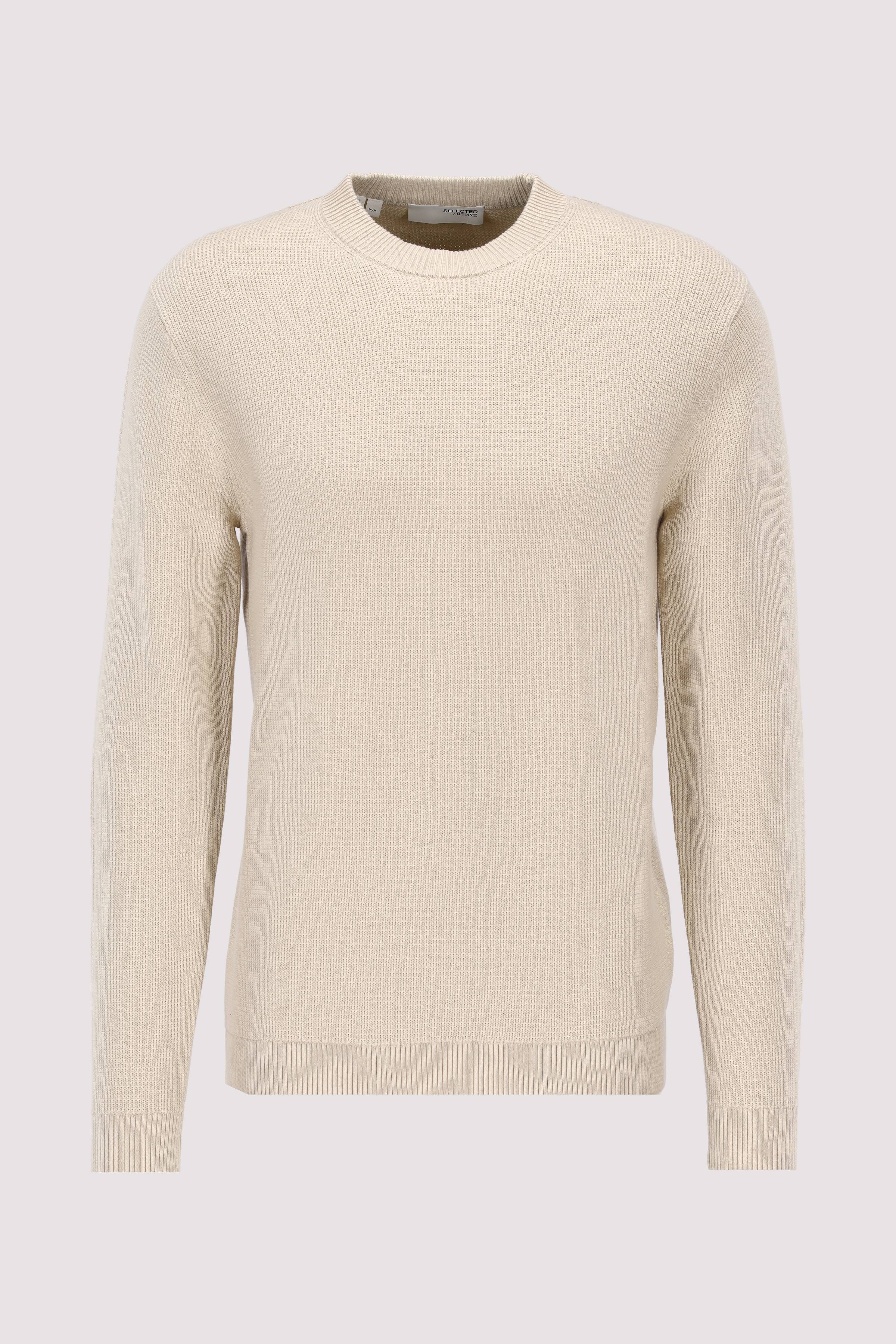 SLHDANE LS KNIT STRUCTURE CREW
