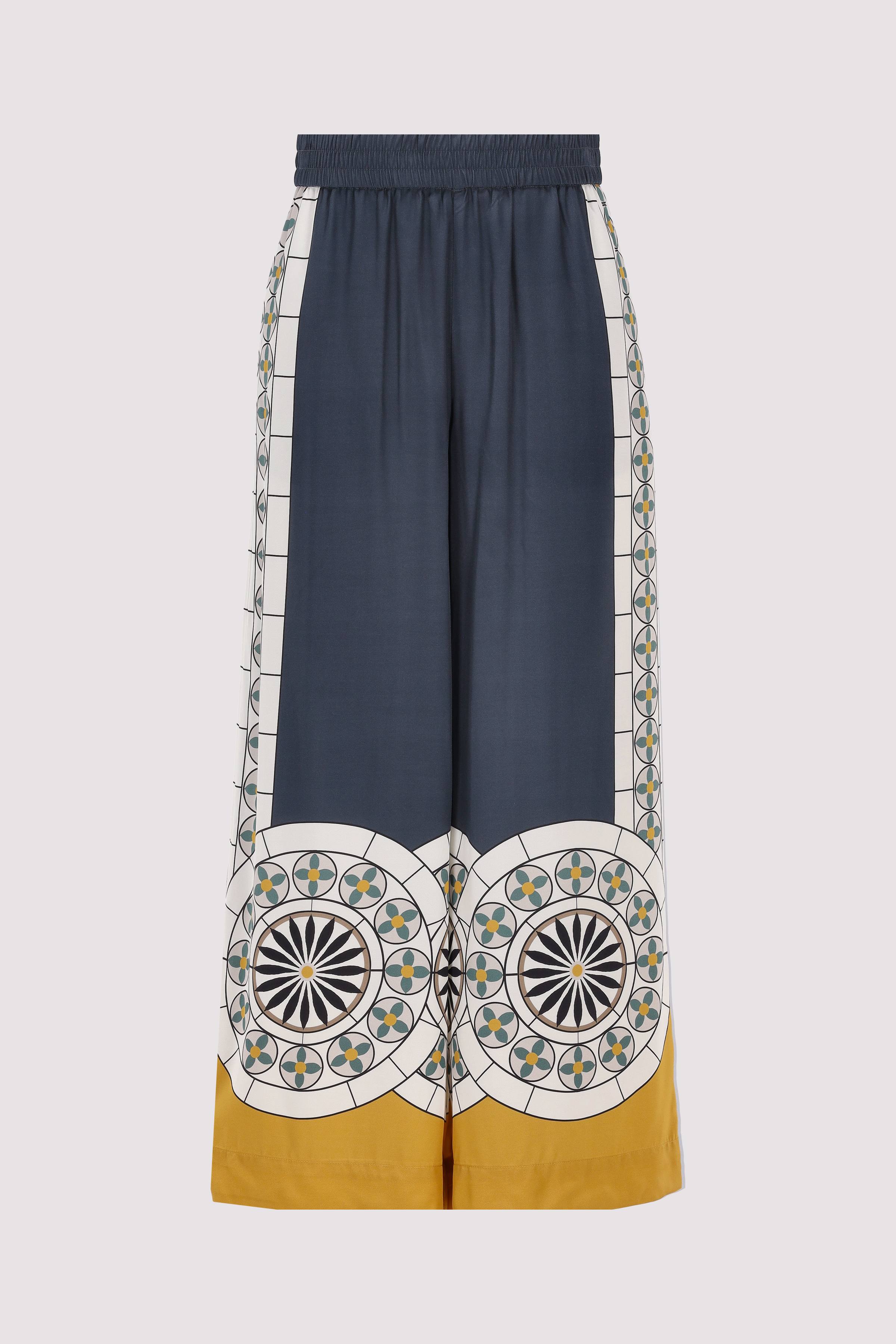 Woven pants, long length, elas
