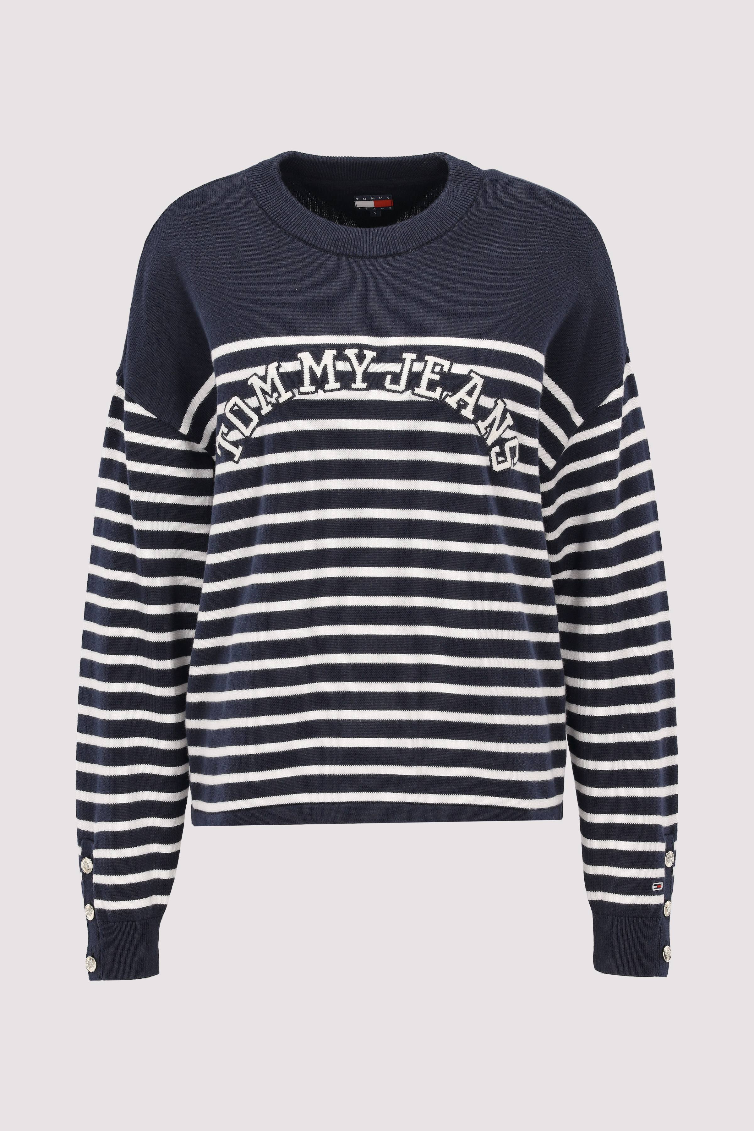 TJW STRIPE VARSITY SWEATER