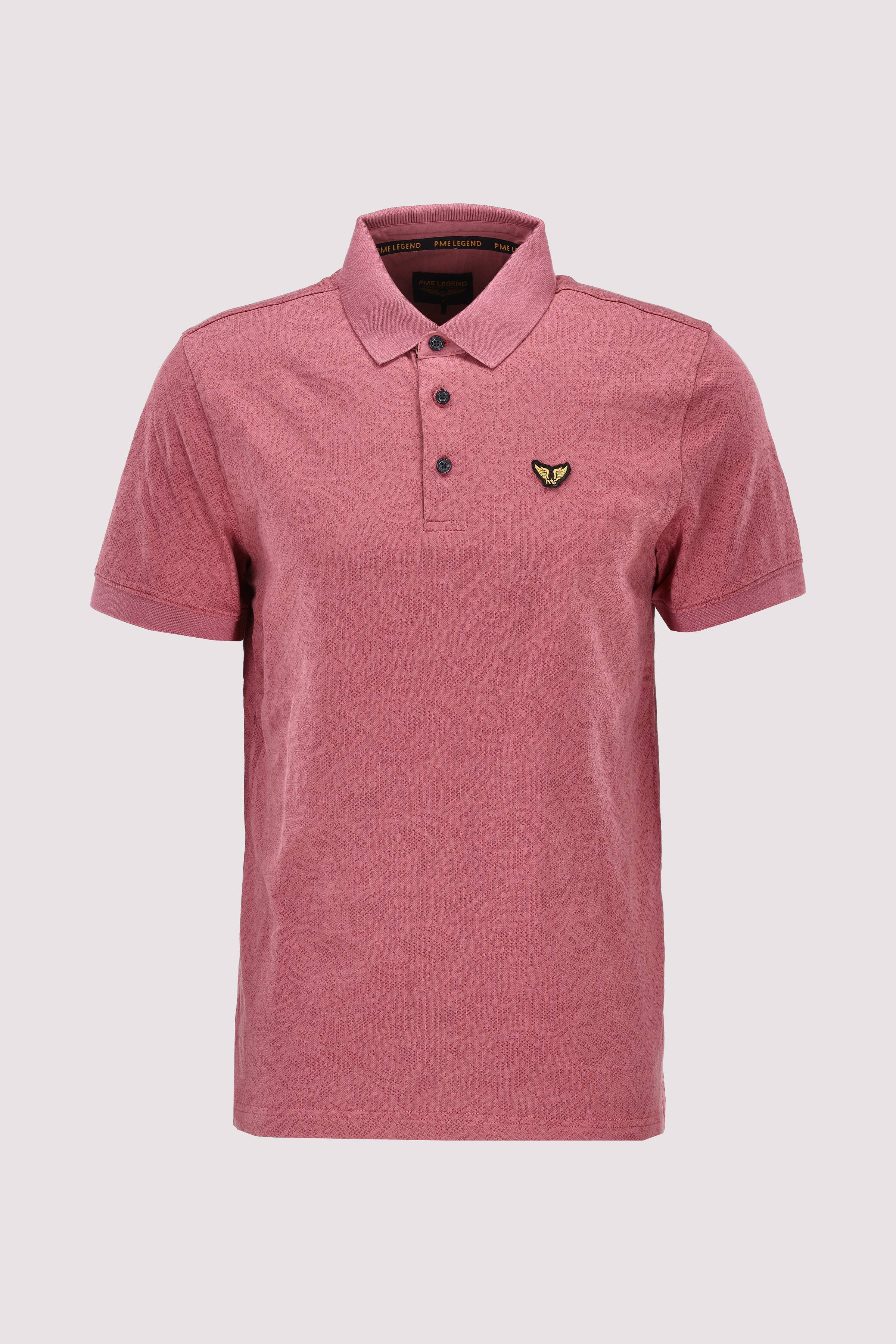 Short sleeve polo Jacquard jer