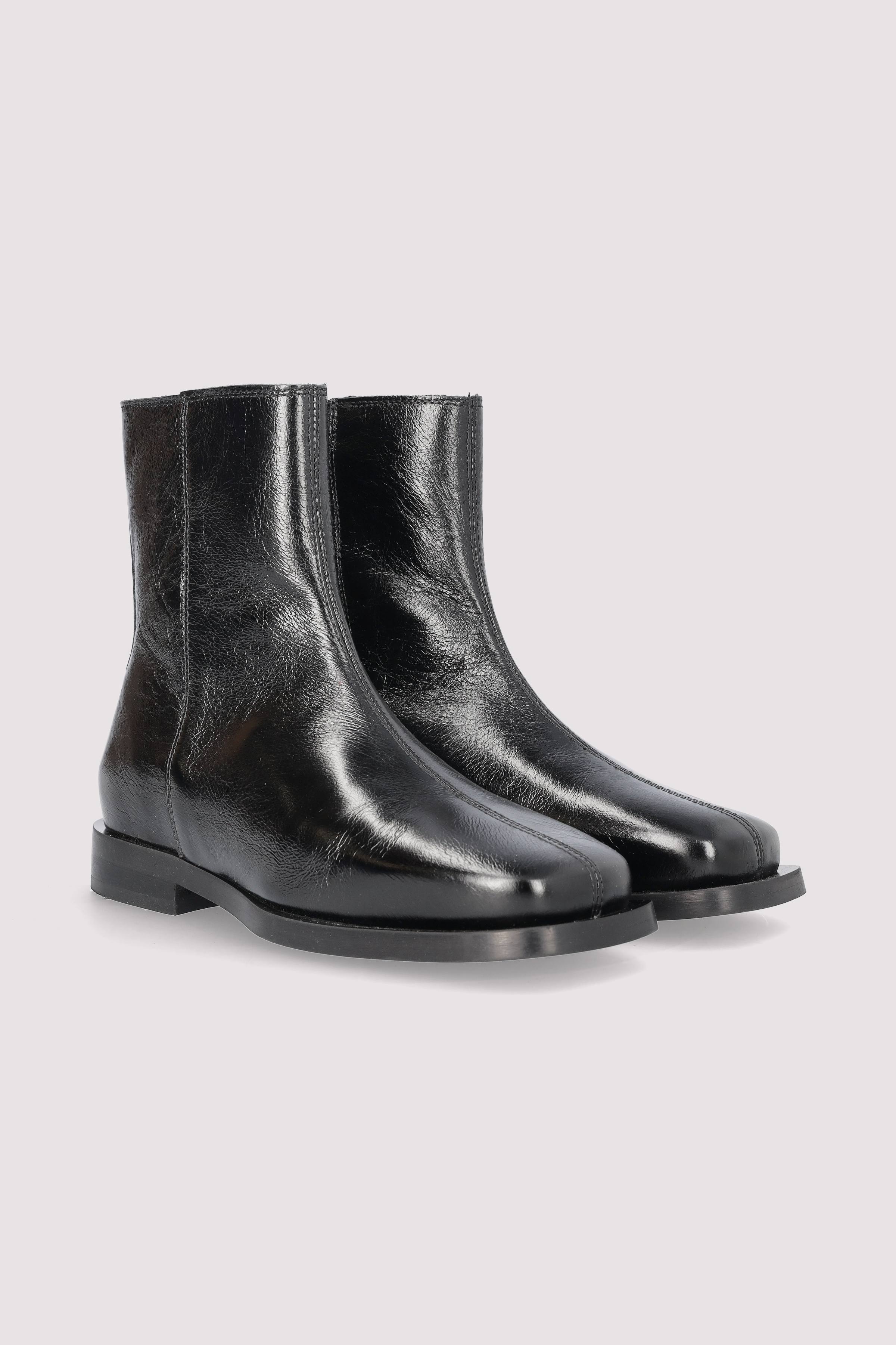 Selected - SLFHALEY LEATHER ZIPPER BOOT