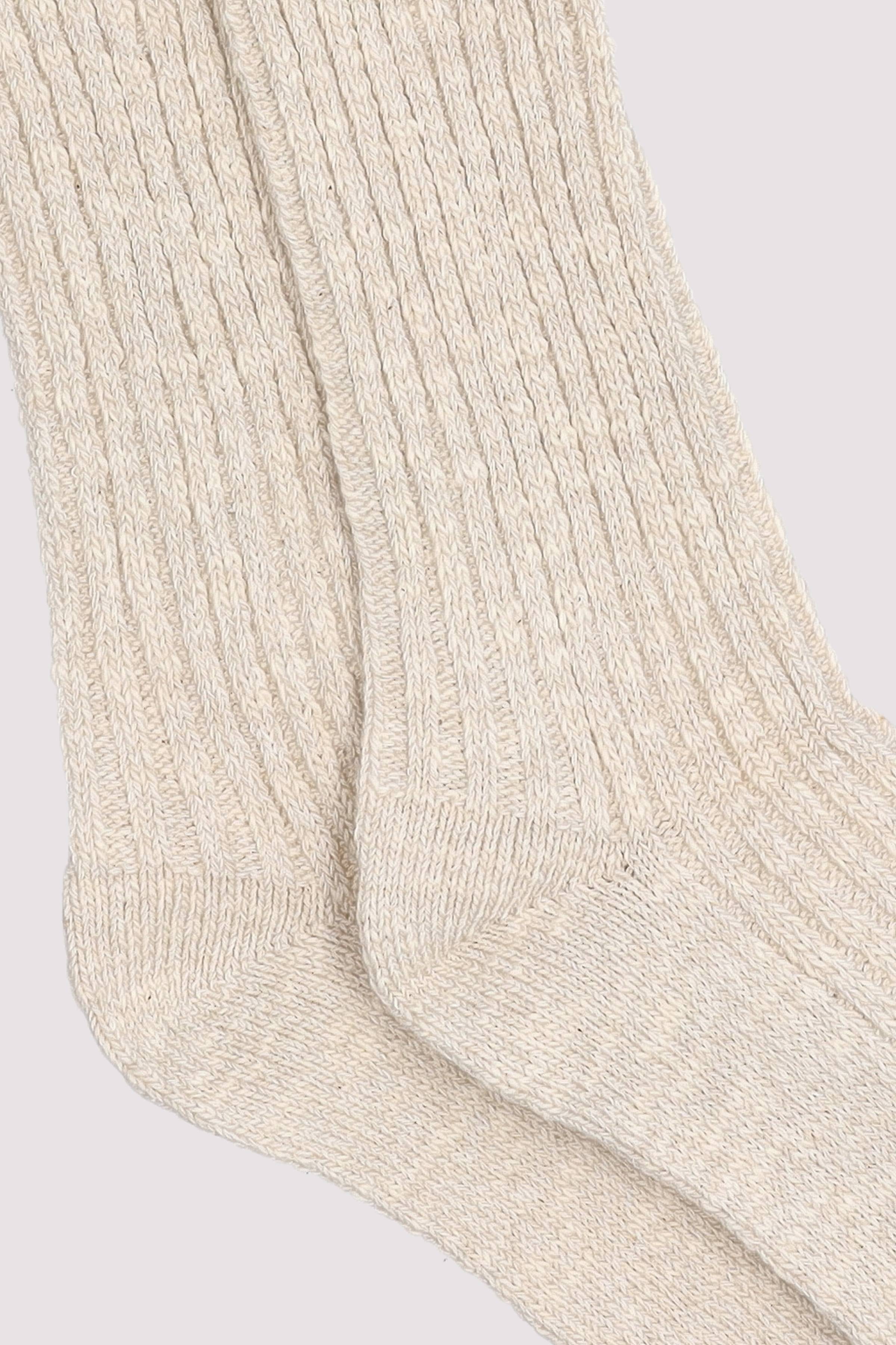 Marc O Polo Shoes - Rib Socks with Slubyarn, Organ