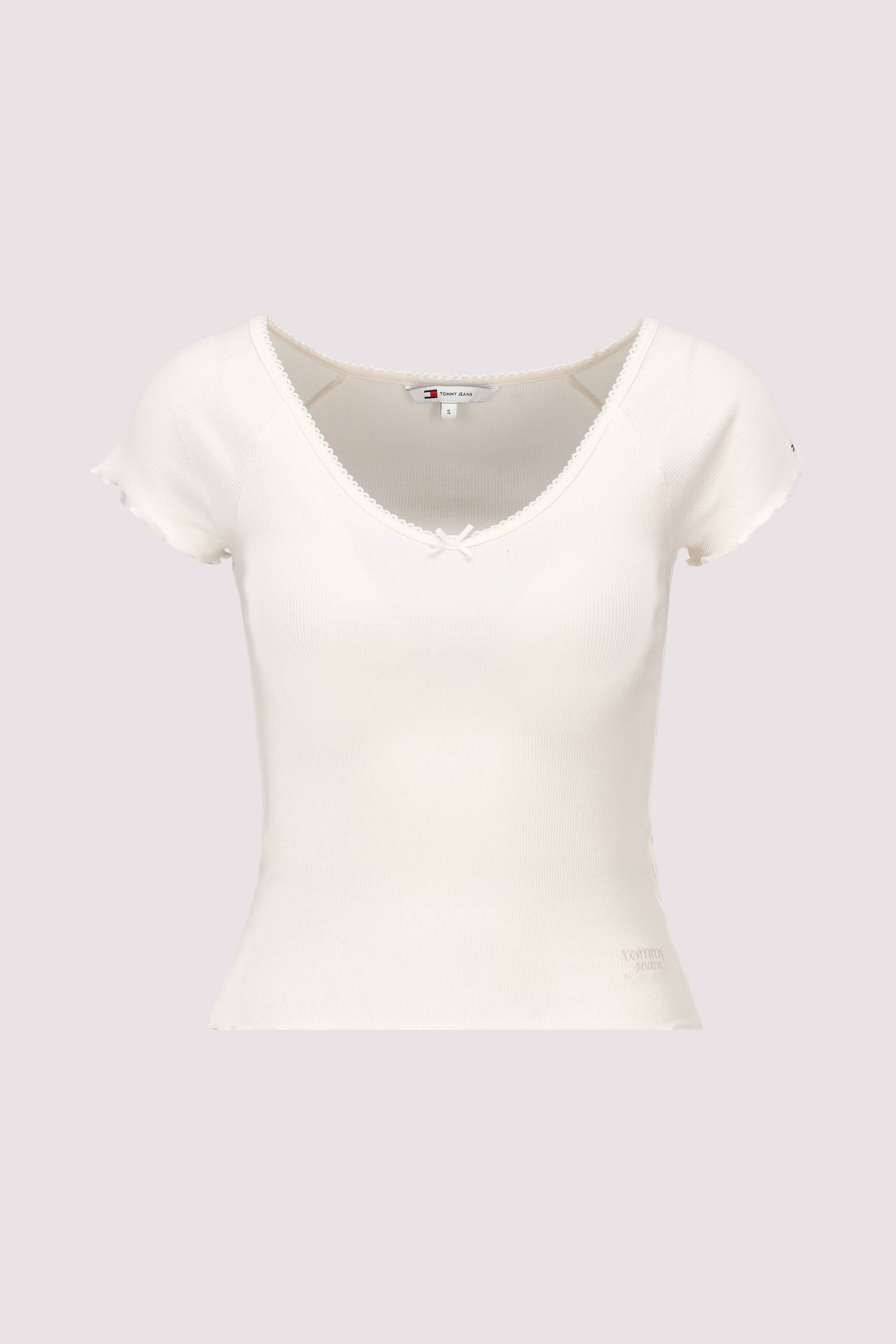 TJW SLIM VNECK GMD RIB SS