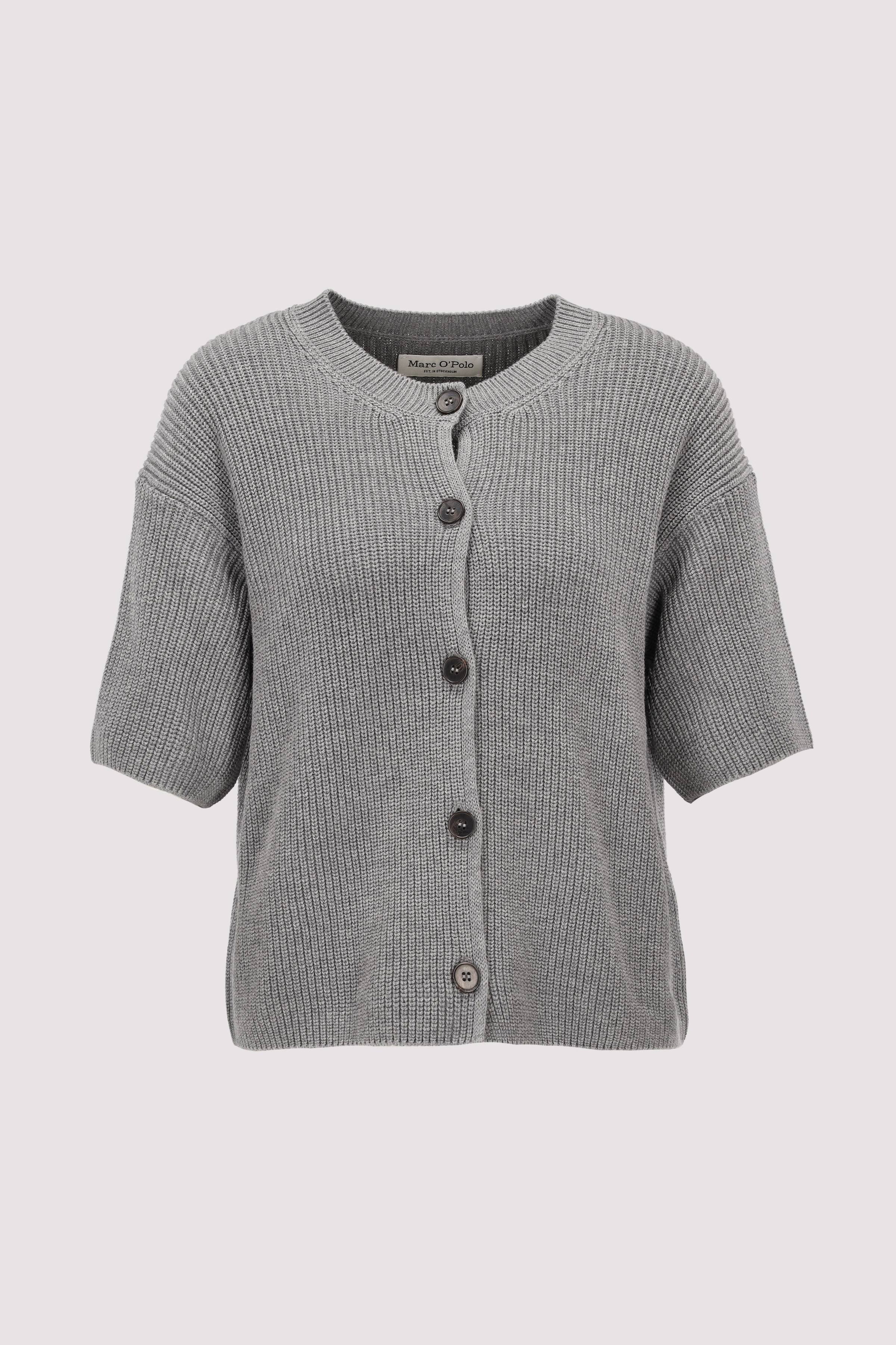 Cardigan, shortsleeve, round n