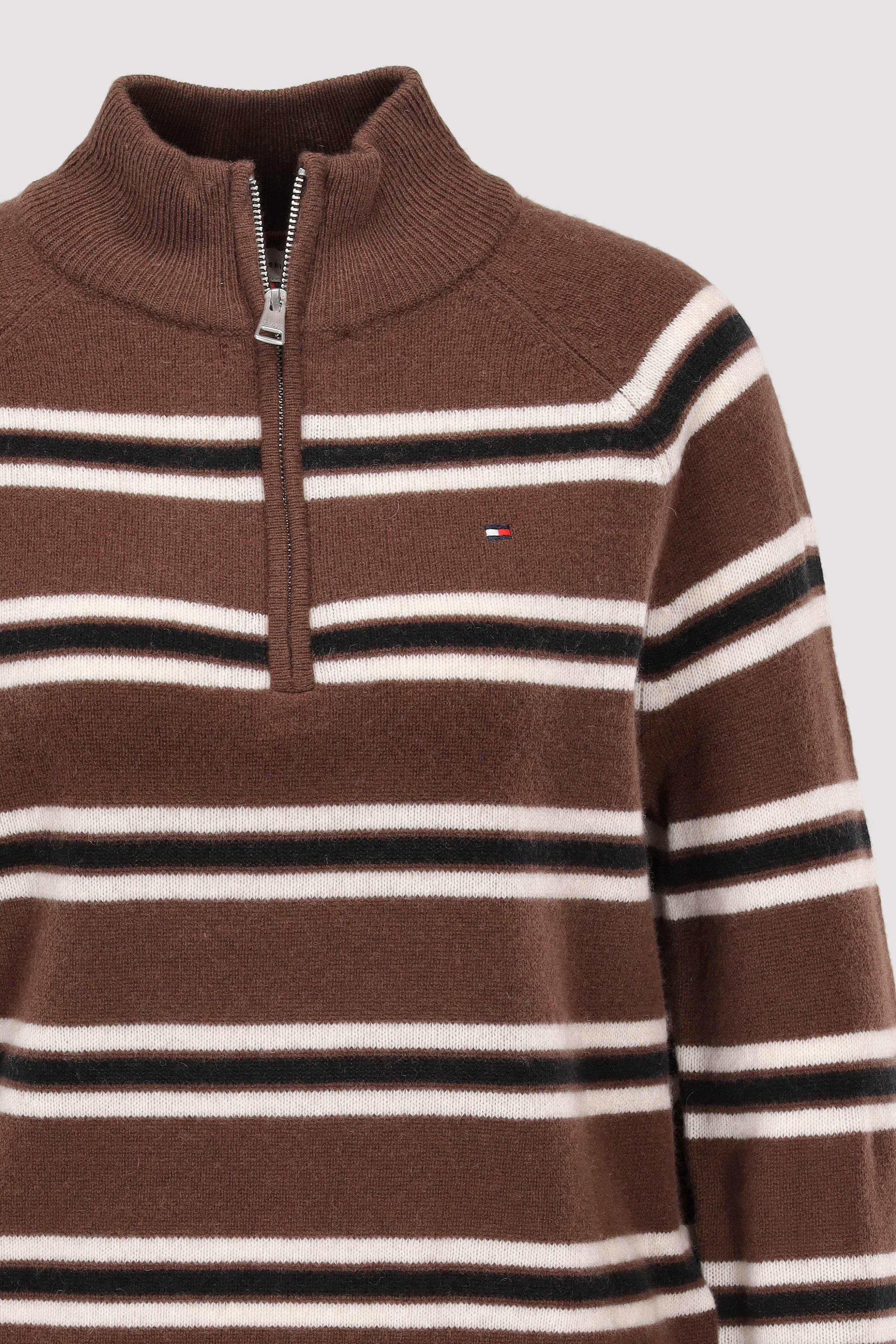 Tommy Hilfiger - Tommy Hilfiger Half-Zip-Pullover braun