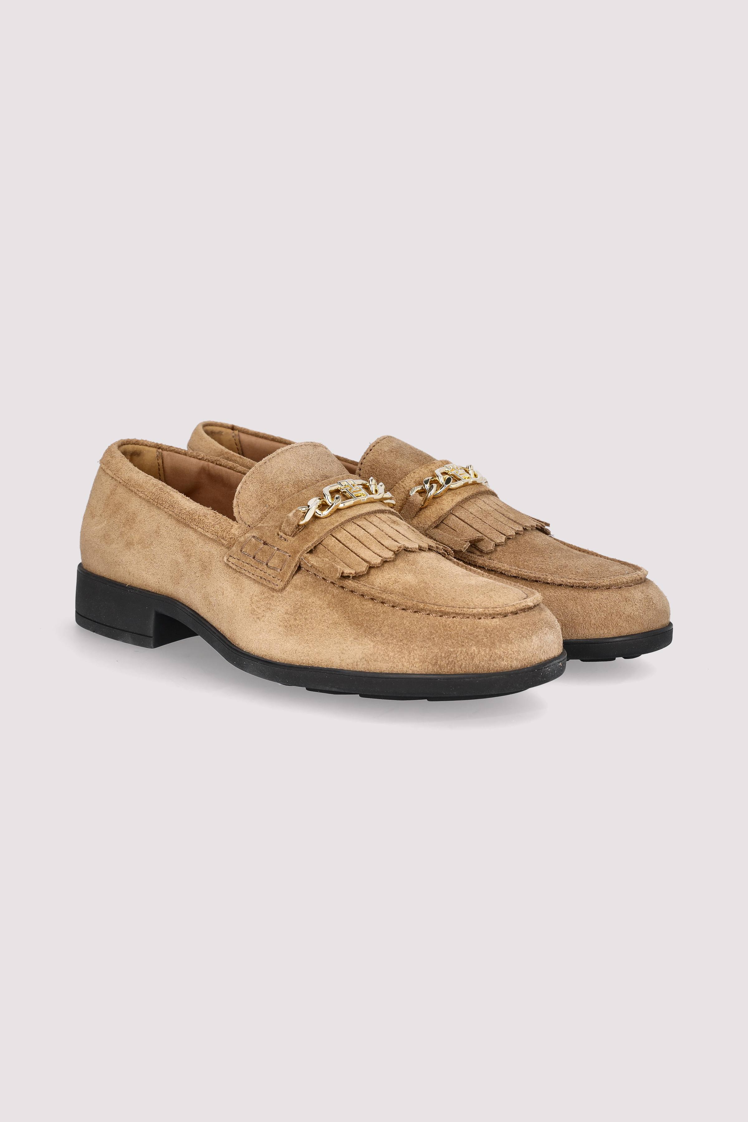 Tommy Hilfiger - TH CHAIN FRINGE SUEDE LOAFER Tommy Hilfiger - TH CHAIN FRINGE SUEDE LOAFER
