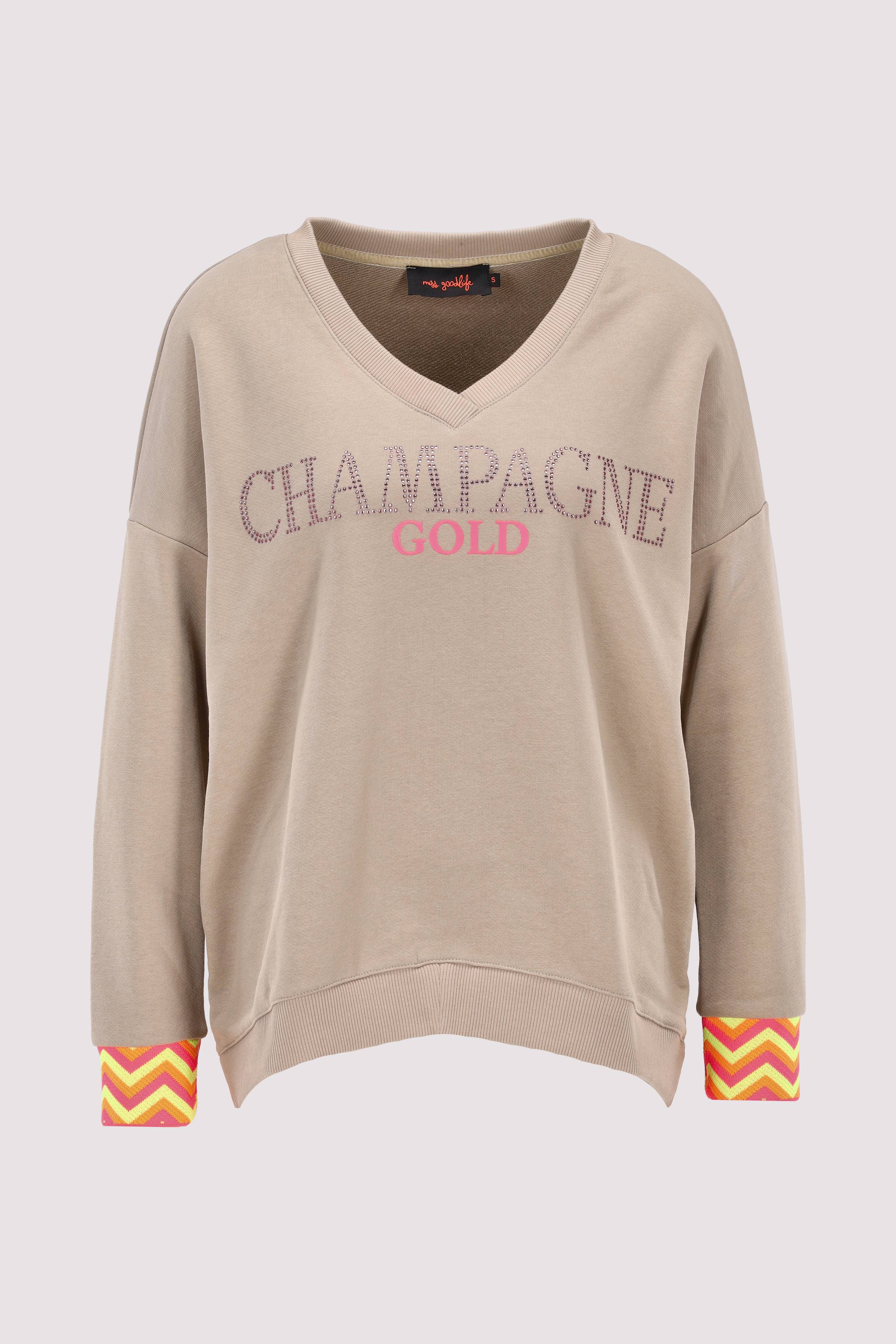 V-Sweat Champagne Strass