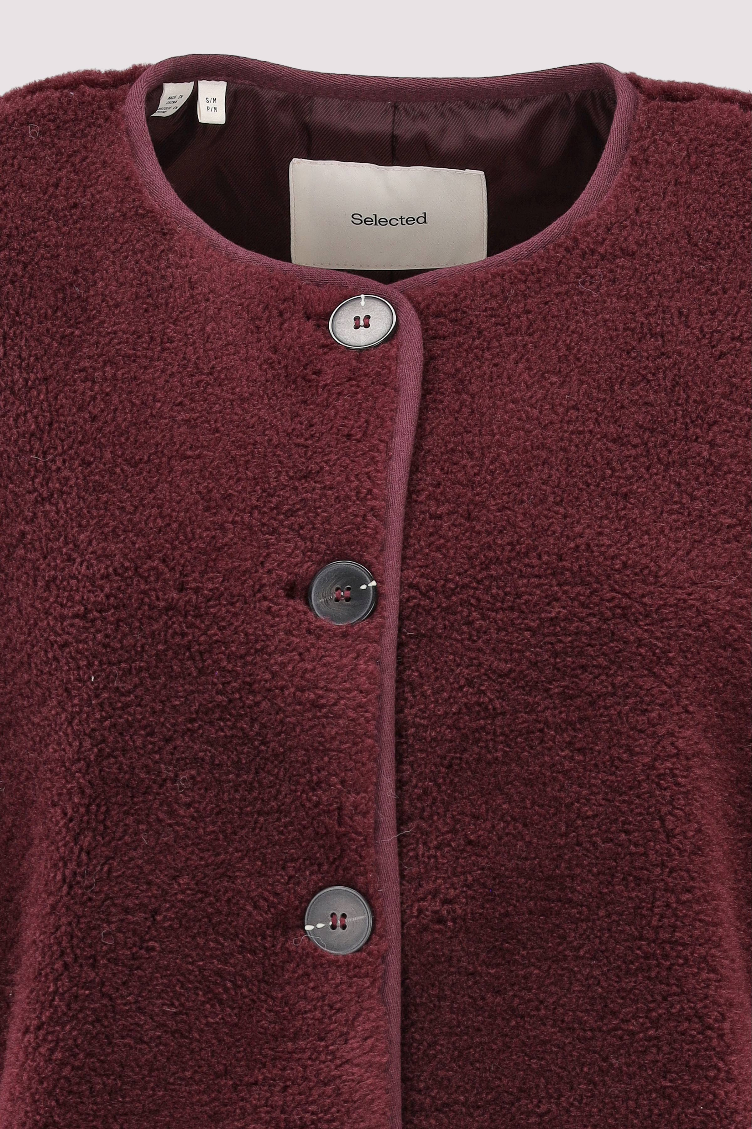 Selected - SLFSMILLA SHORT TEDDY VEST Selected - SLFSMILLA SHORT TEDDY VEST