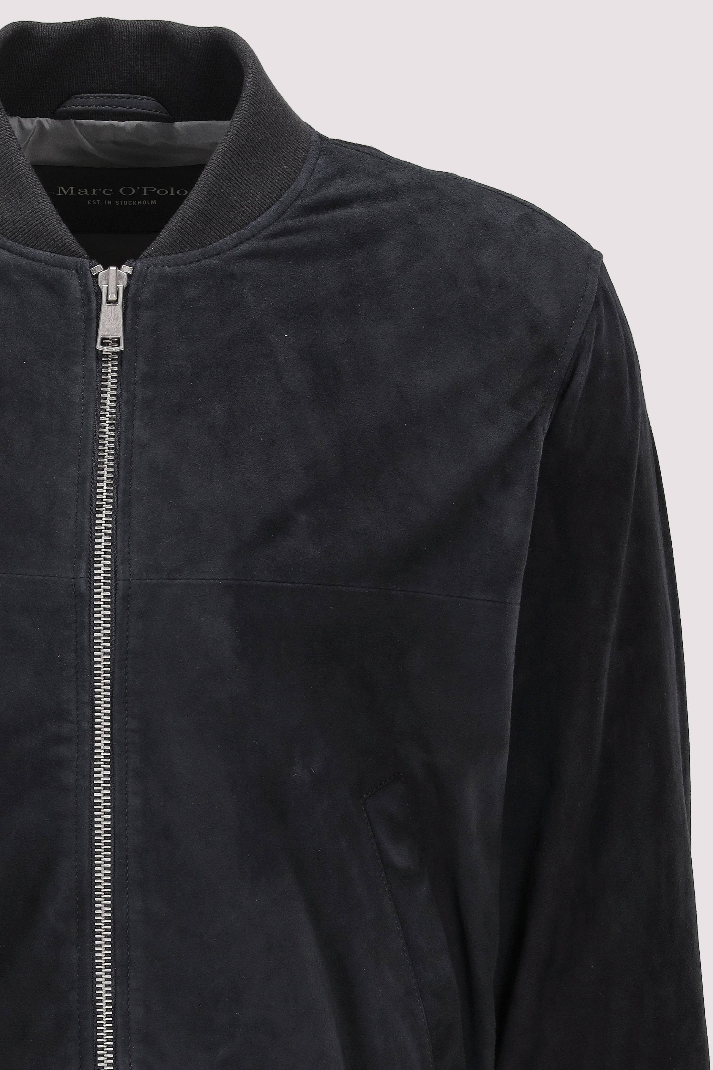 Marc O Polo Casual - Marc O'Polo Lederjacke Dark Navy