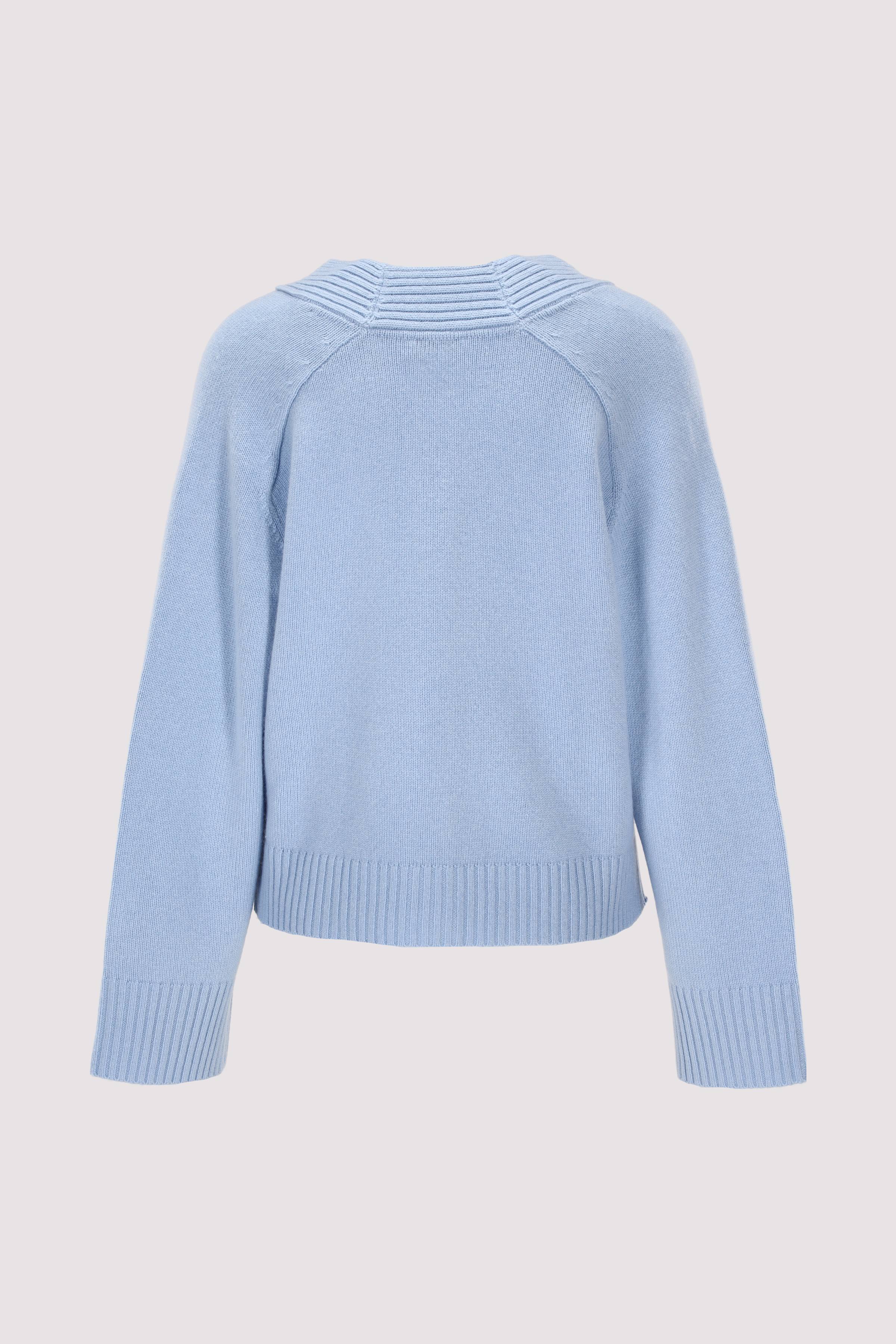 Tommy Hilfiger kurze Strickjacke blau