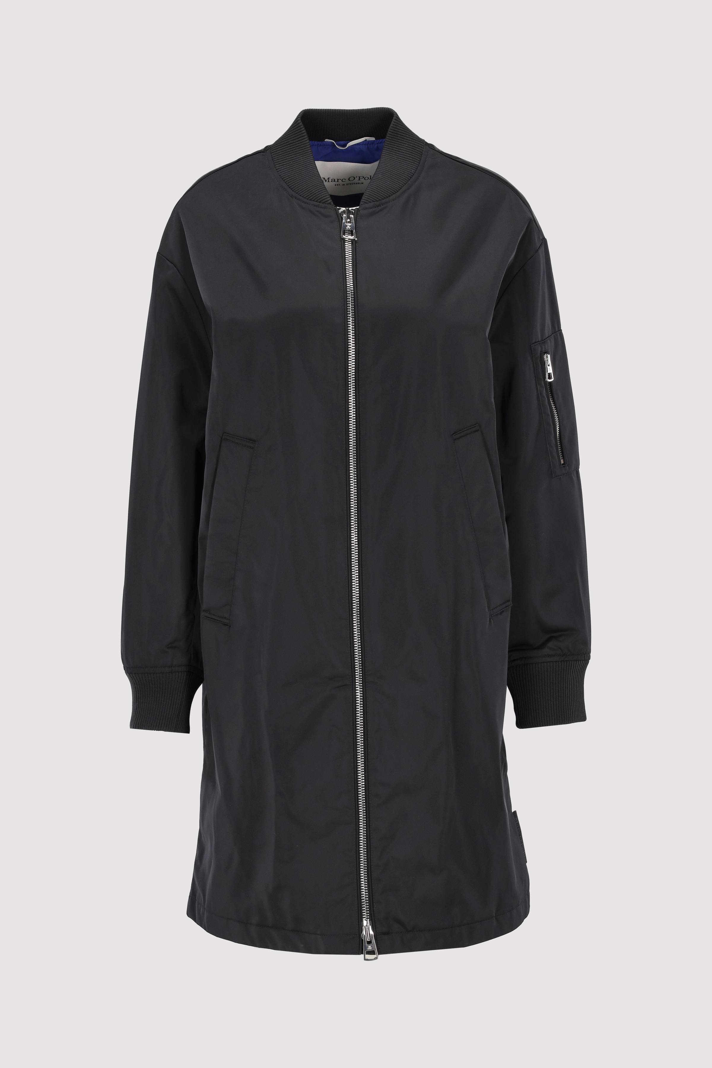 Blouson coat, knitted details,