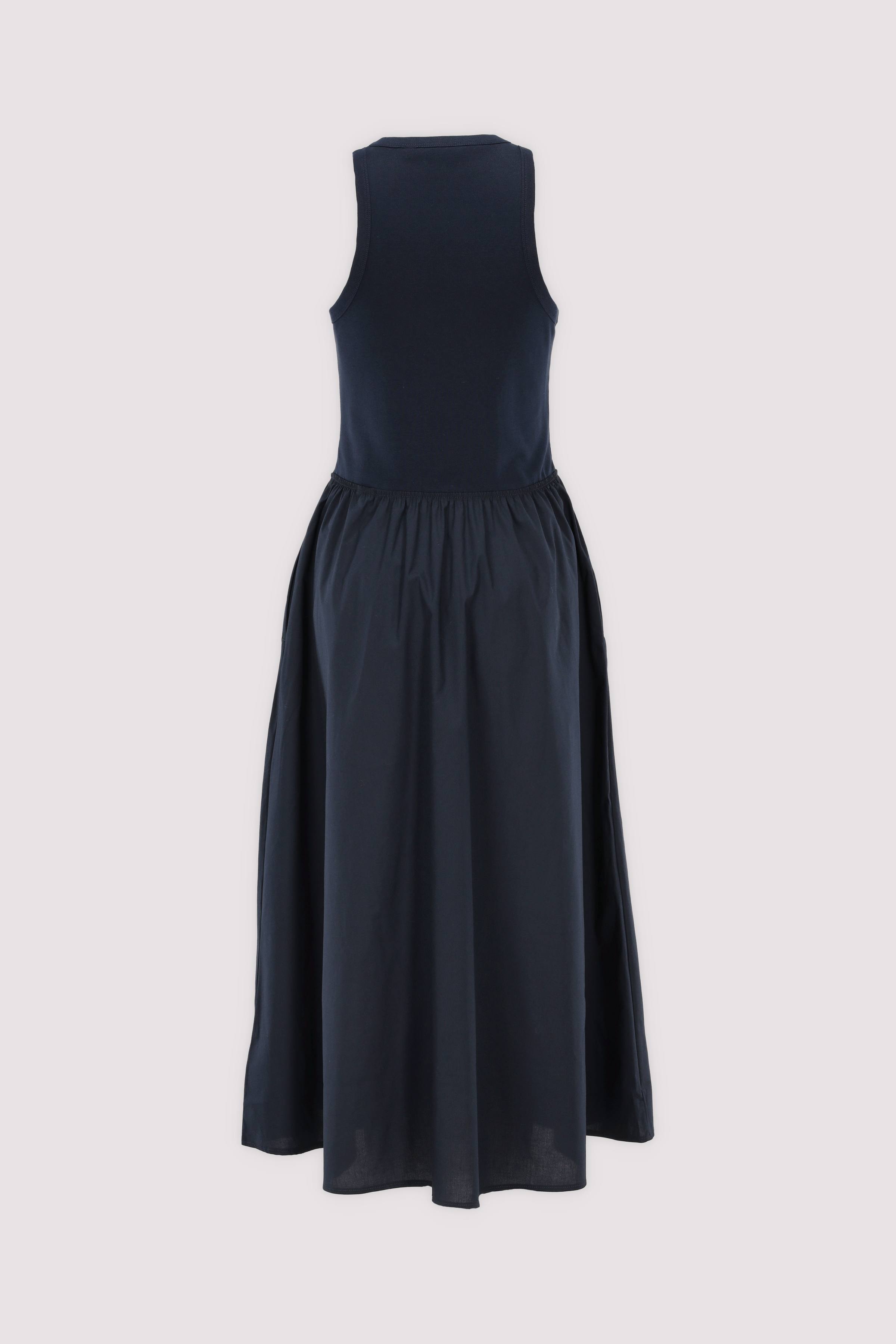 GOLD BTN POPLIN MIX TANK DRS