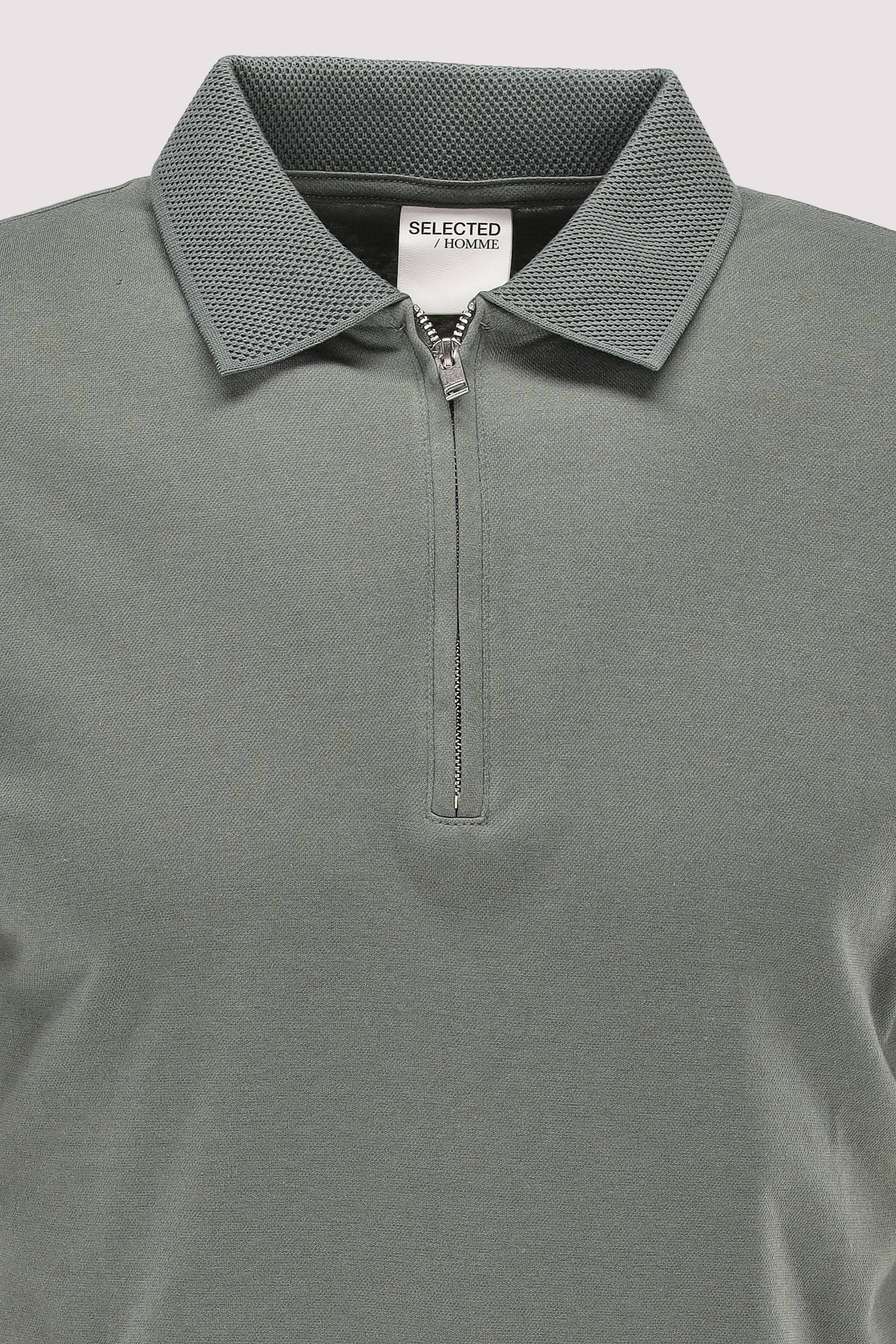 Selected - SLHFAVE ZIP SS POLO NOOS Selected - SLHFAVE ZIP SS POLO NOOS
