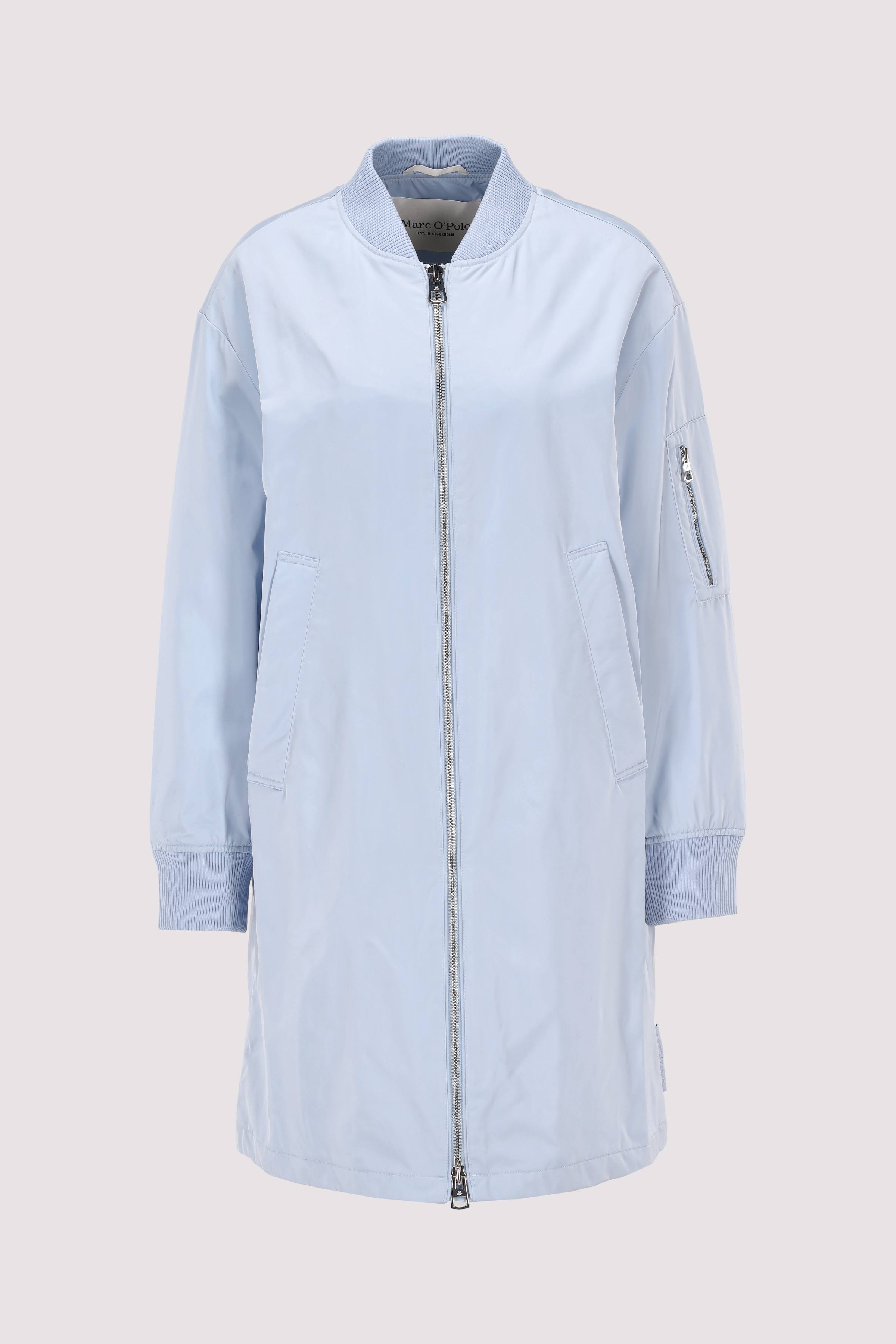 Blouson coat, knitted details,