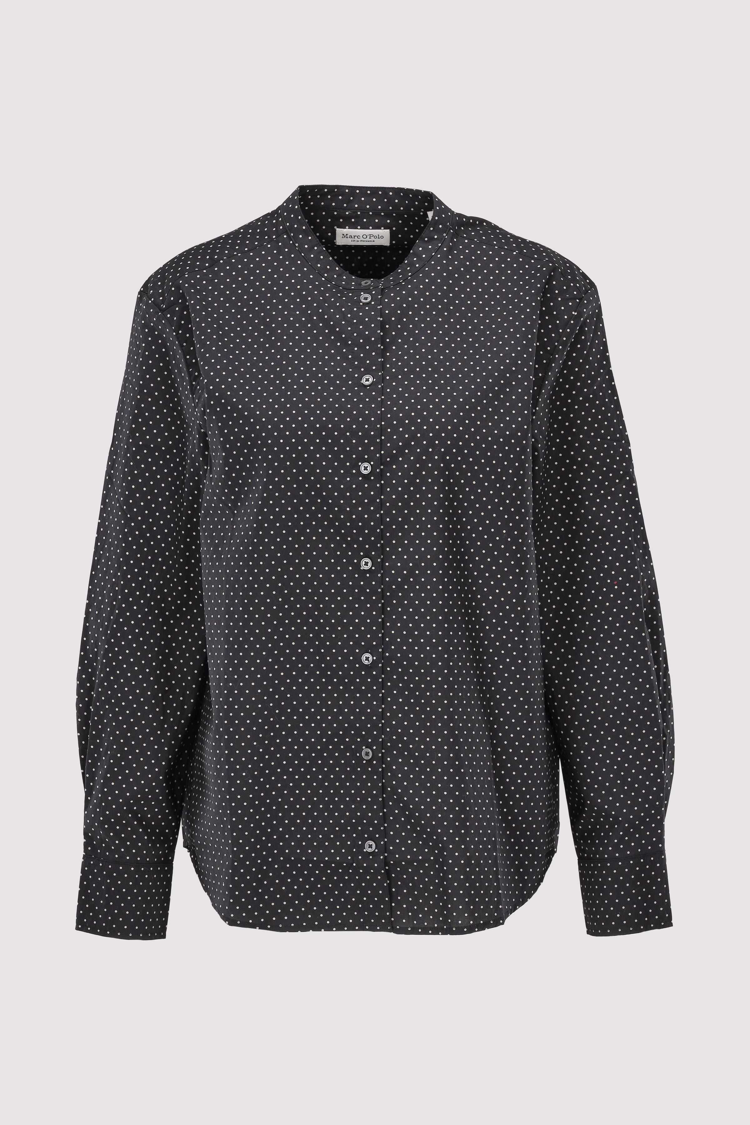Blouse, casual fit, stand up c